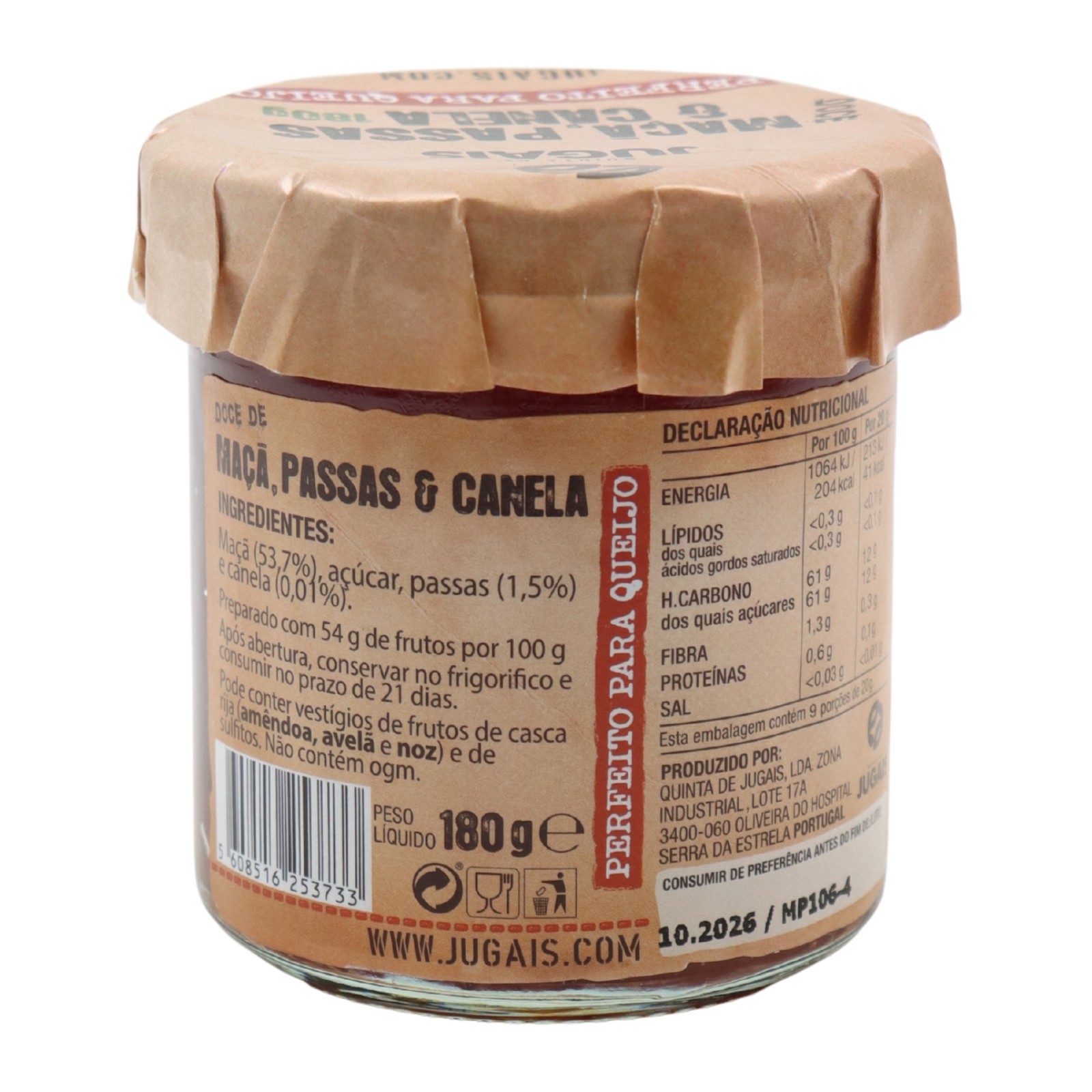 Quinta de Jugais Apple, Raisins and Cinnamon Jam
