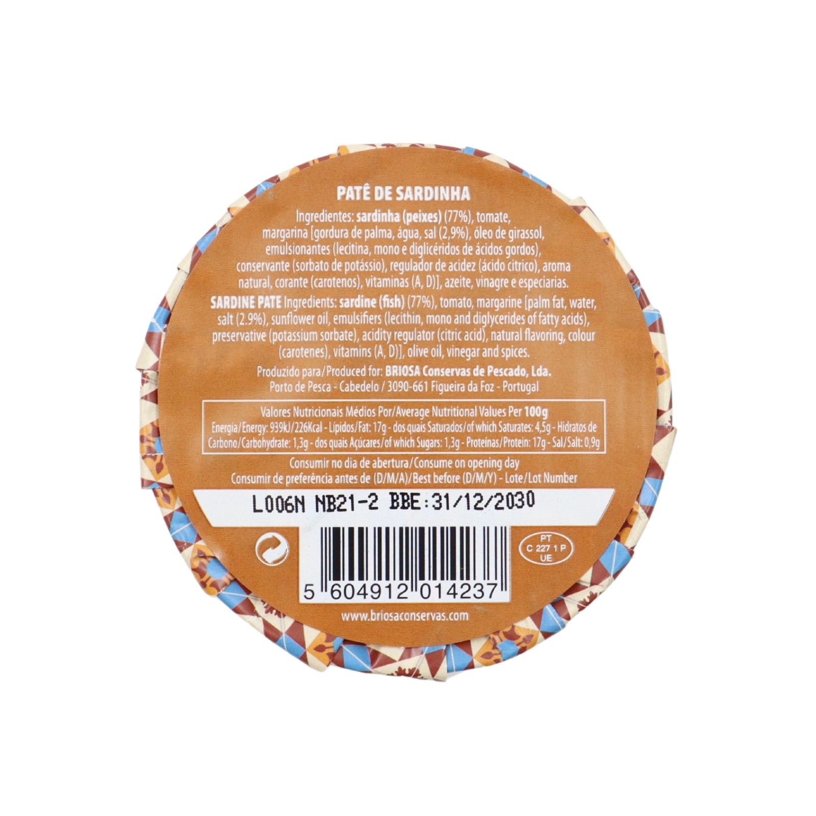 Briosa Gourmet Patè di sardine