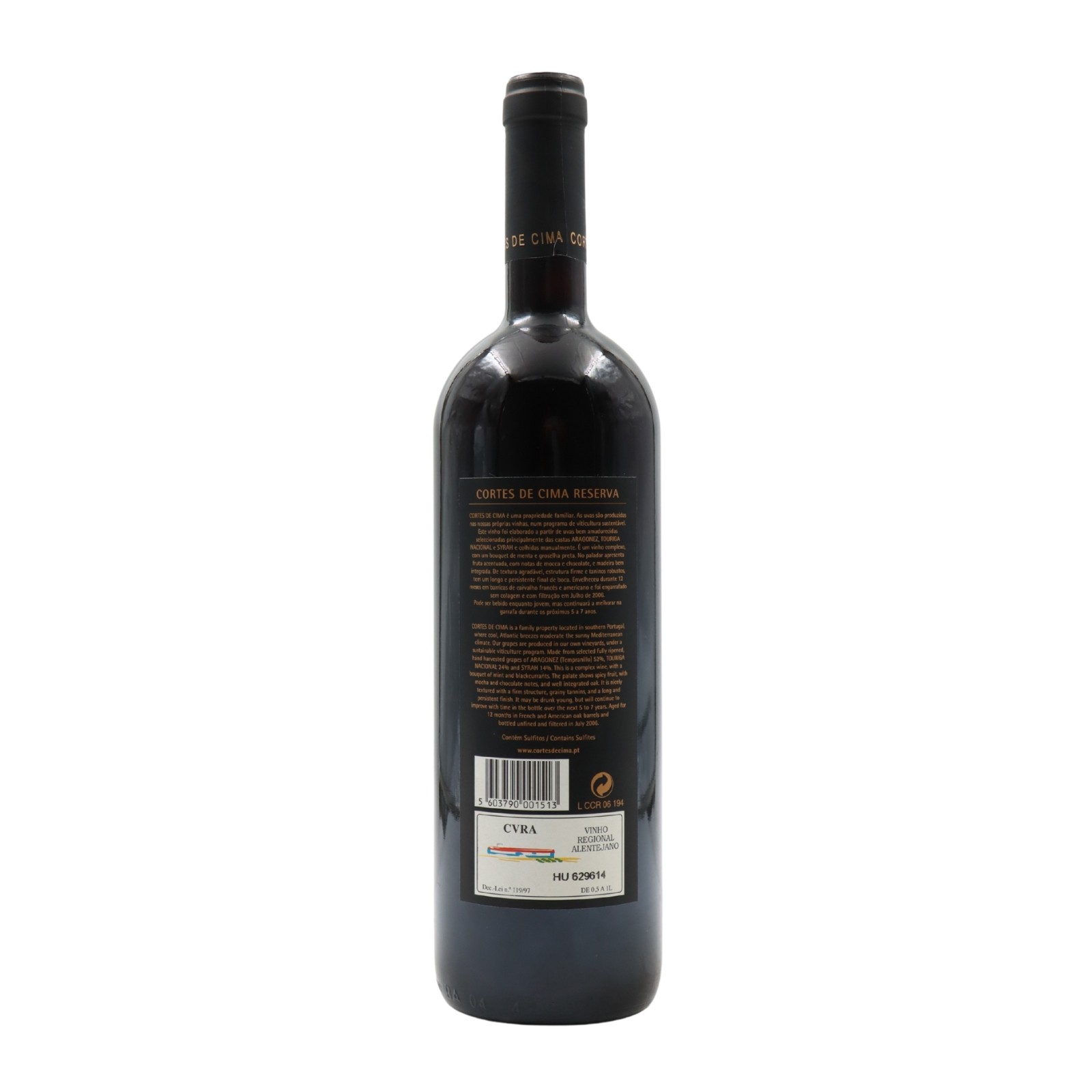 Cortes de Cima Reserva Tinto 2004