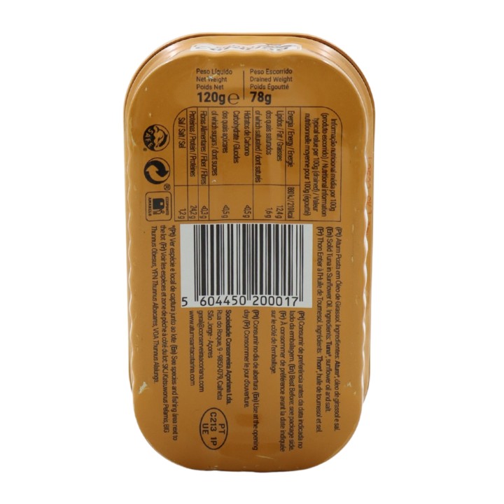 Santa Catarina Posta de Atum em Óleo de Girassol 120 g