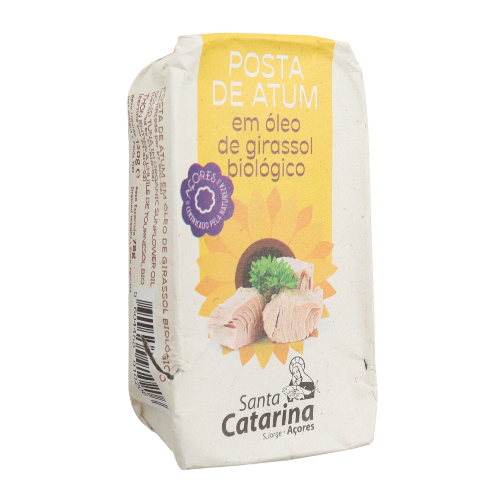 Santa Catarina Biosfera Bistecca di Tonno in Olio di Girasole Bio 120 g