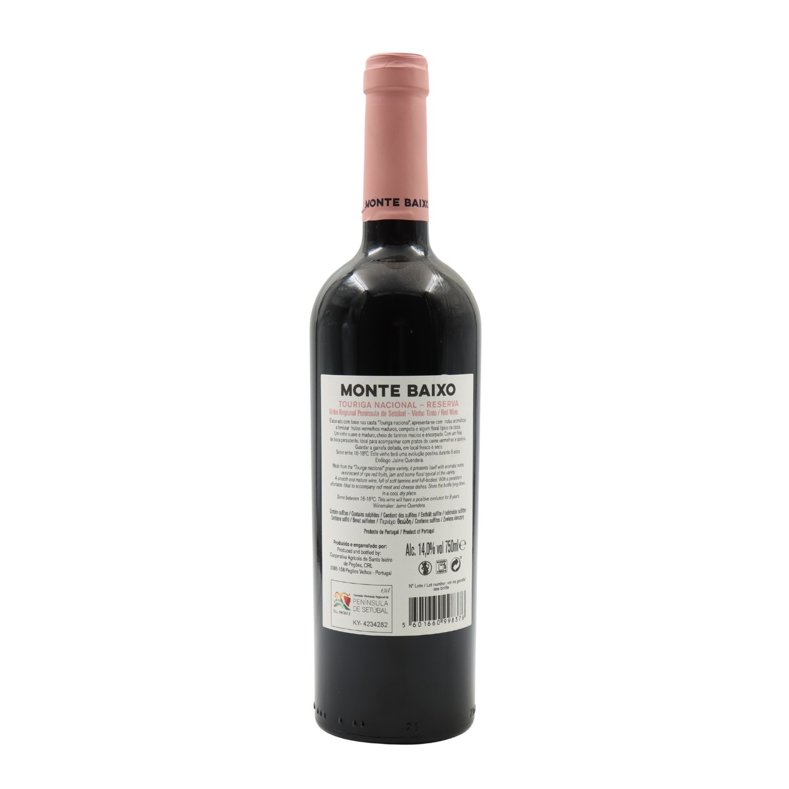 Monte Baixo Setúbal Touriga Nacional Reserve Red 2023