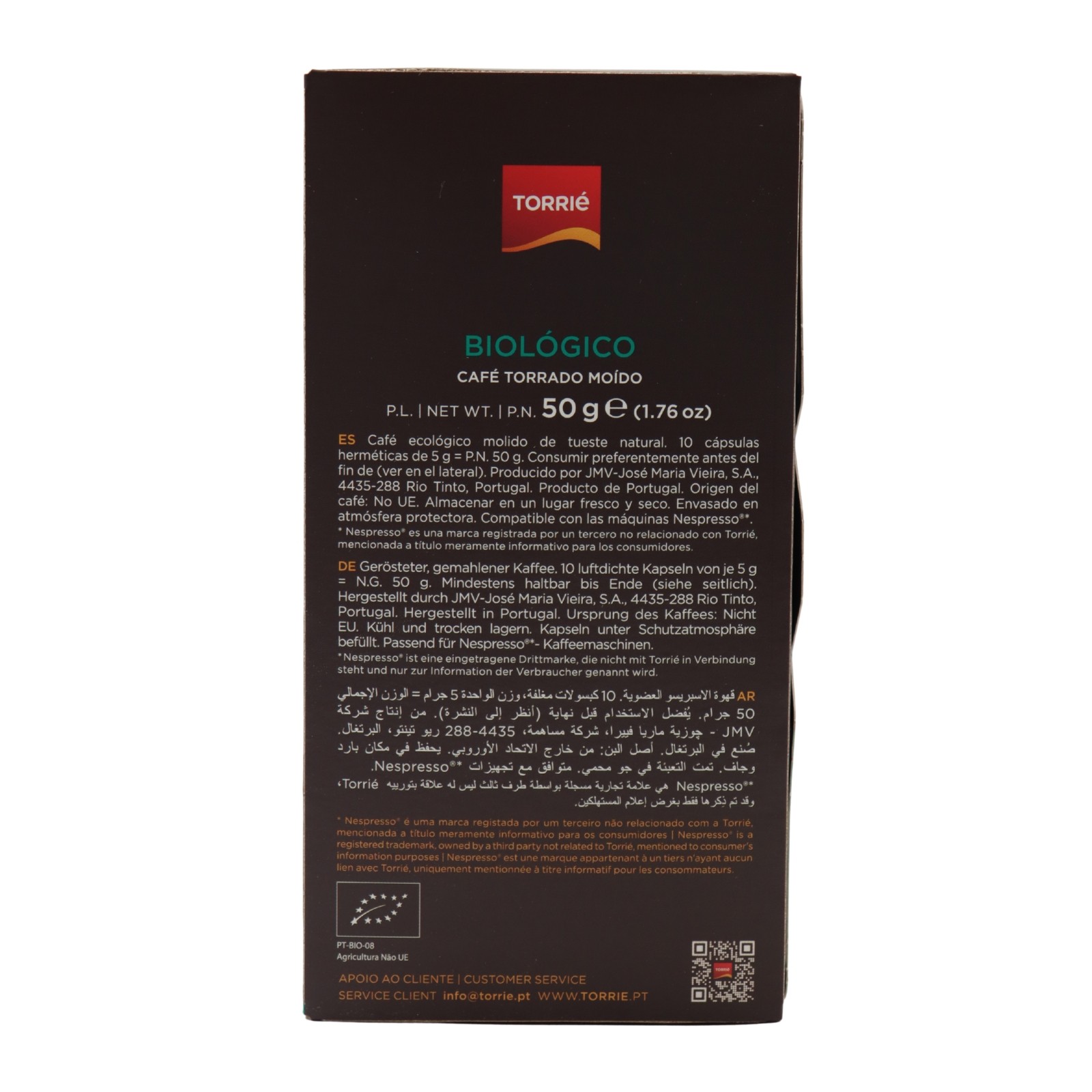 Torrié Biologic Aluminiumkapsel Nespresso Kompatibel 10 einheiten