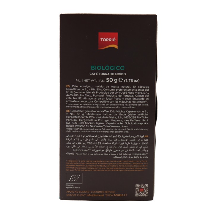 Torrié Biologic Aluminiumkapsel Nespresso Kompatibel 10 einheiten