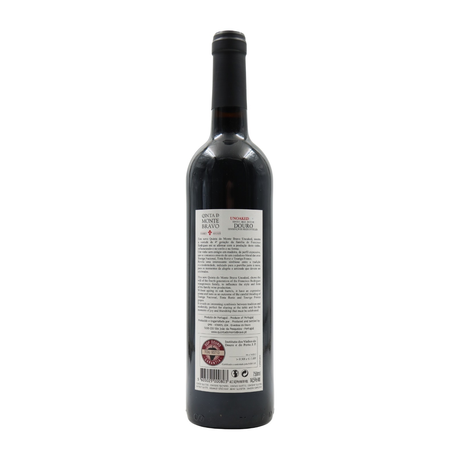 Quinta do Monte Bravo Unoaked Red 2019
