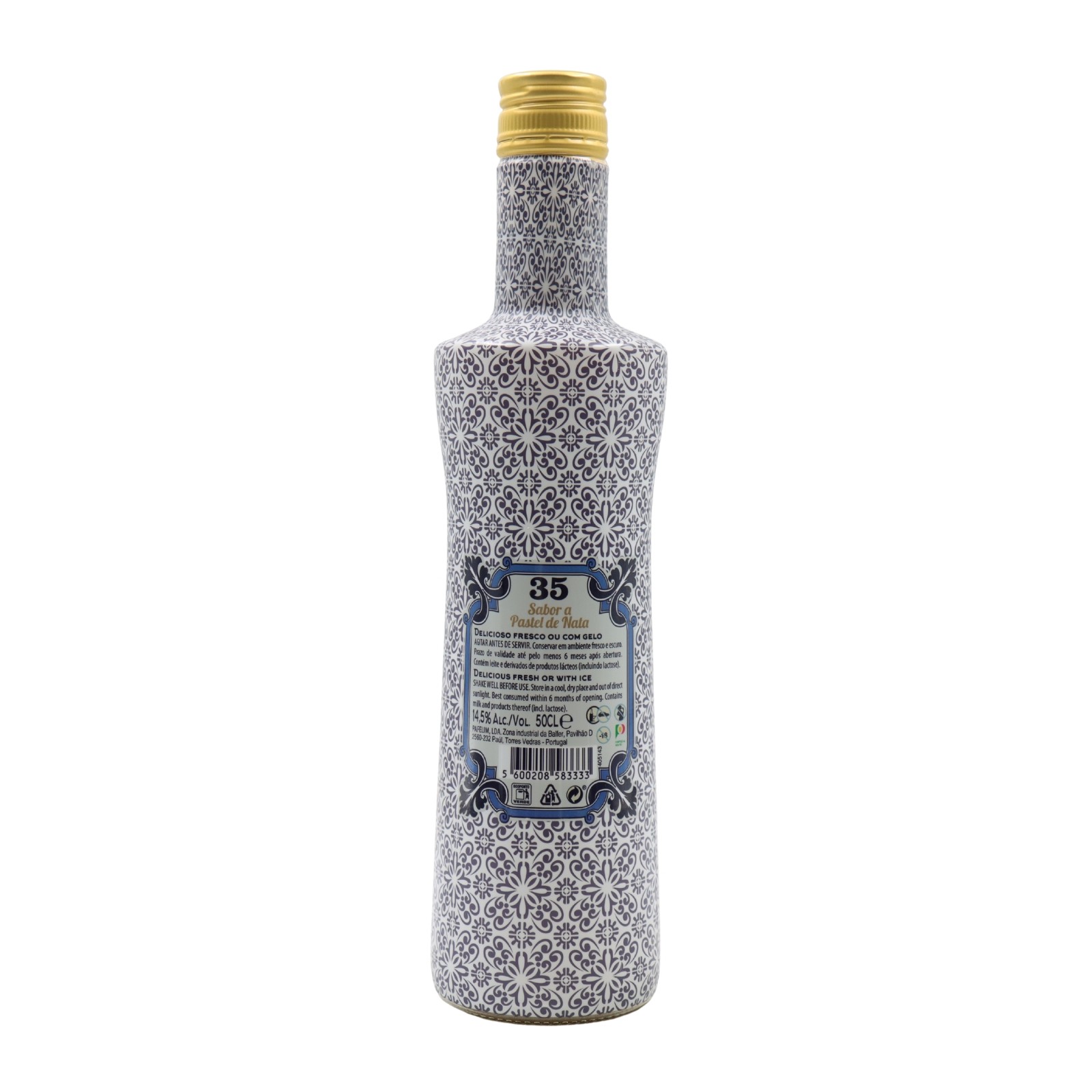 Licor 35 Pastel de Nata Liqueur Tile Bottle Edition