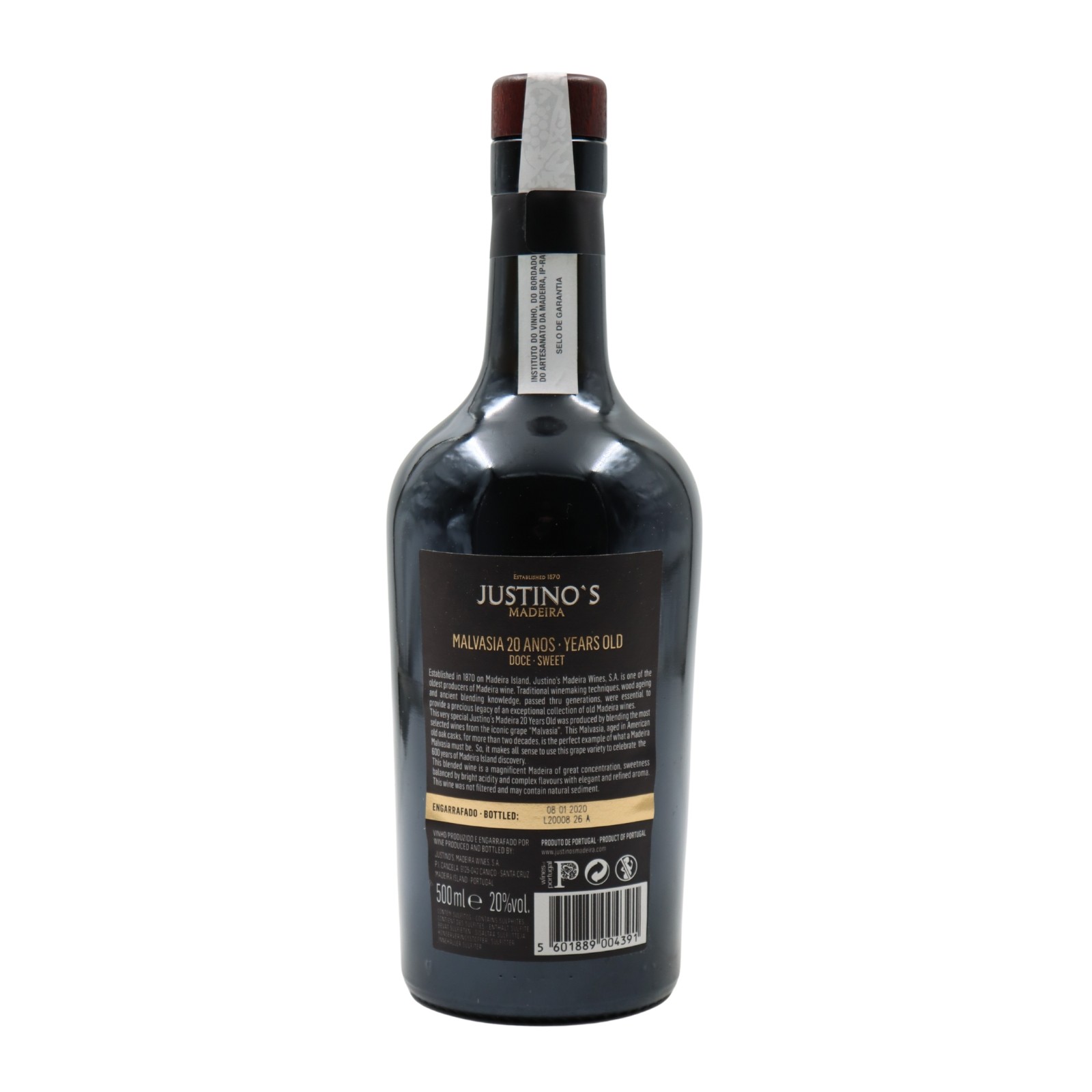 Justinos 20 years Malmsey Madeira