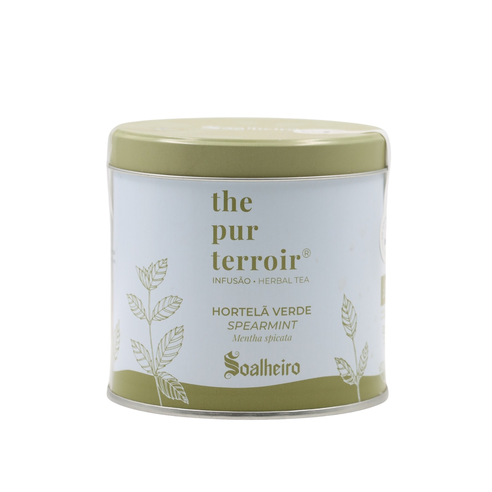 Soalheiro Green Tea Mint Infusion in metal box