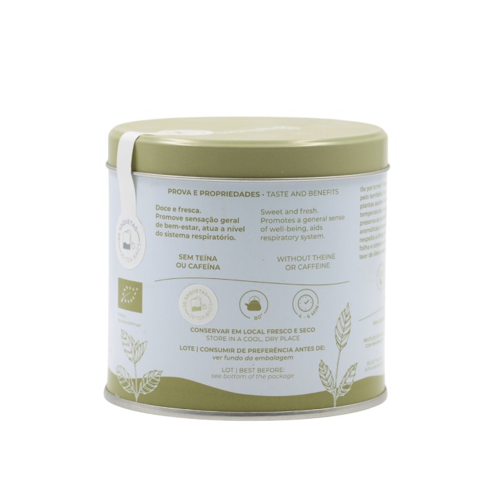 Soalheiro Green Tea Mint Infusion in metal box