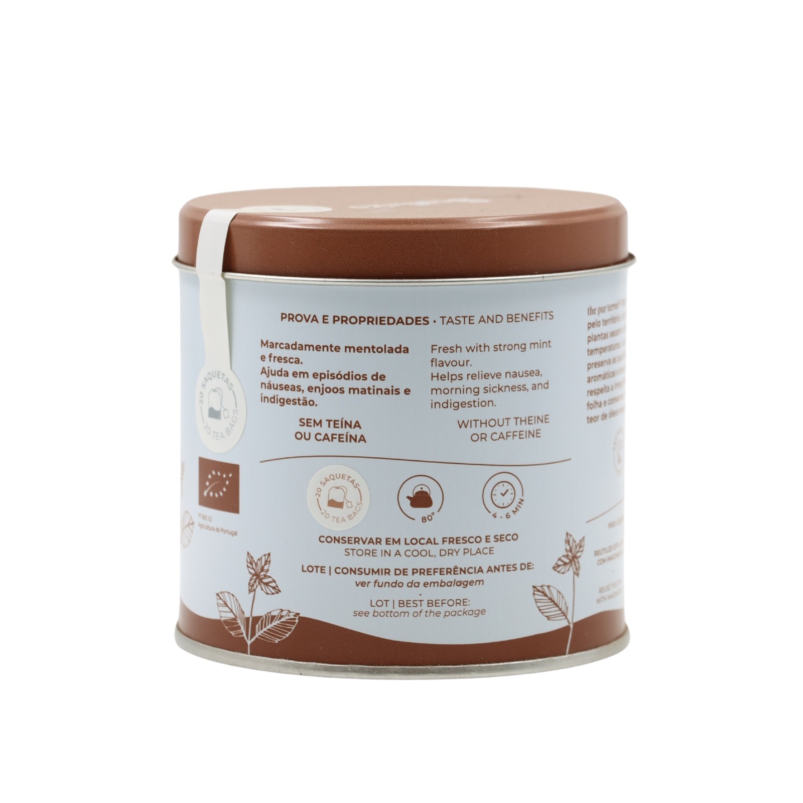Soalheiro Peppermint Chocolate Infusion in metal box