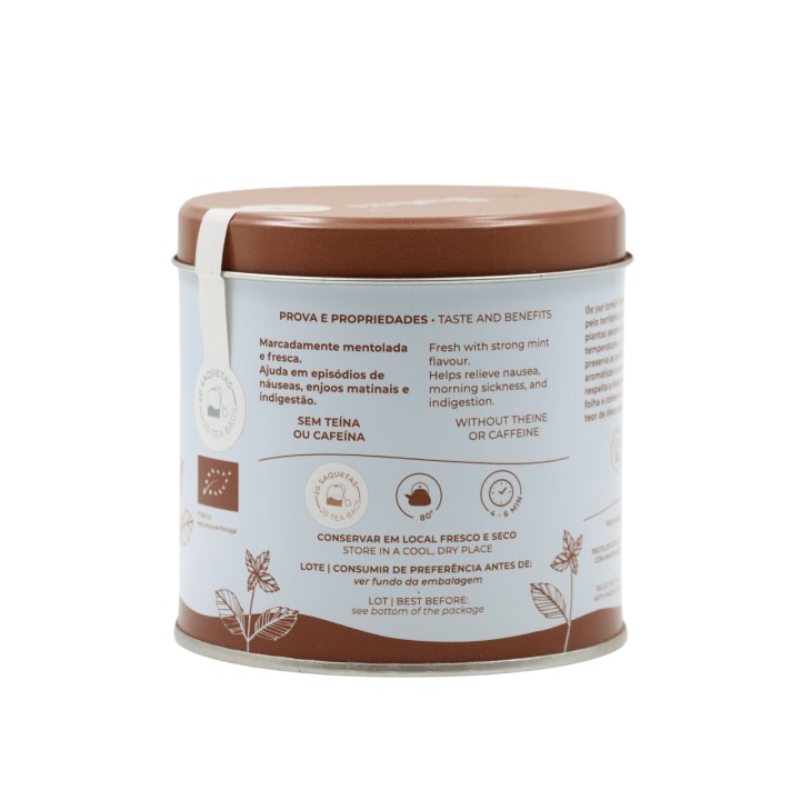 Soalheiro Peppermint Chocolate Infusion in metal box