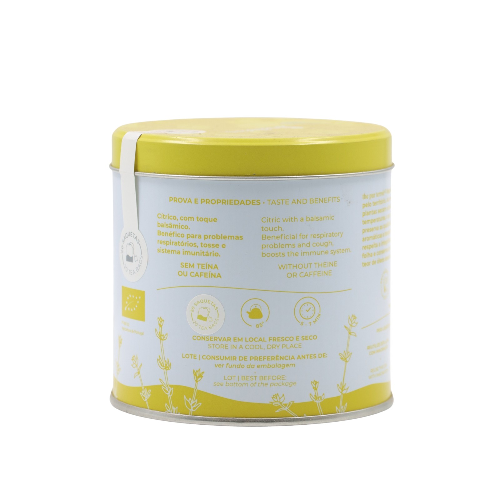 Soalheiro Lemon Thyme Infusion in metal box