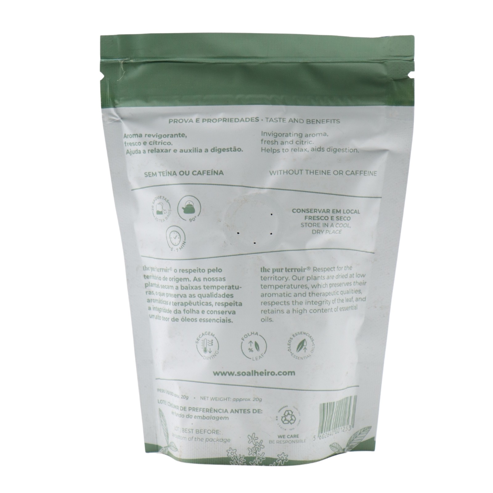 Soalheiro Lemon Verbena Infusion in bag