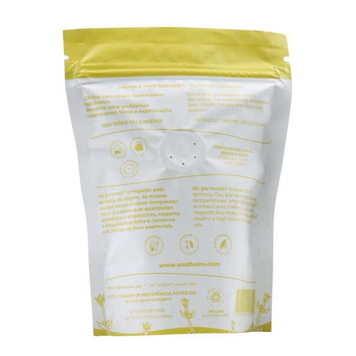 Soalheiro Infusion Citron Thym dans un sac