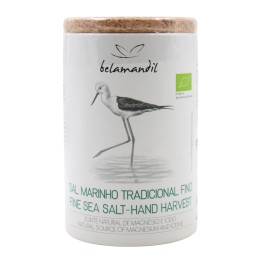 Belamandil Hand-Harvested Sea Salt Fine Cardboard Tube
