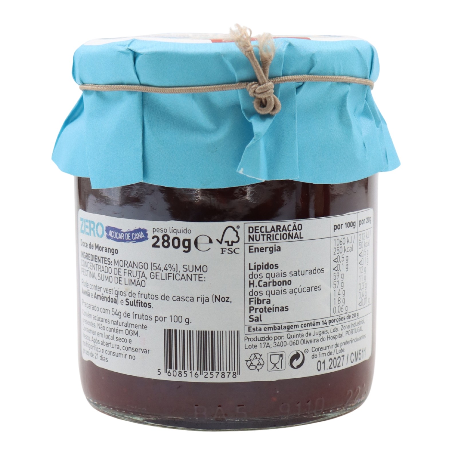 Quinta de Jugais Zero Marmellata di fragole