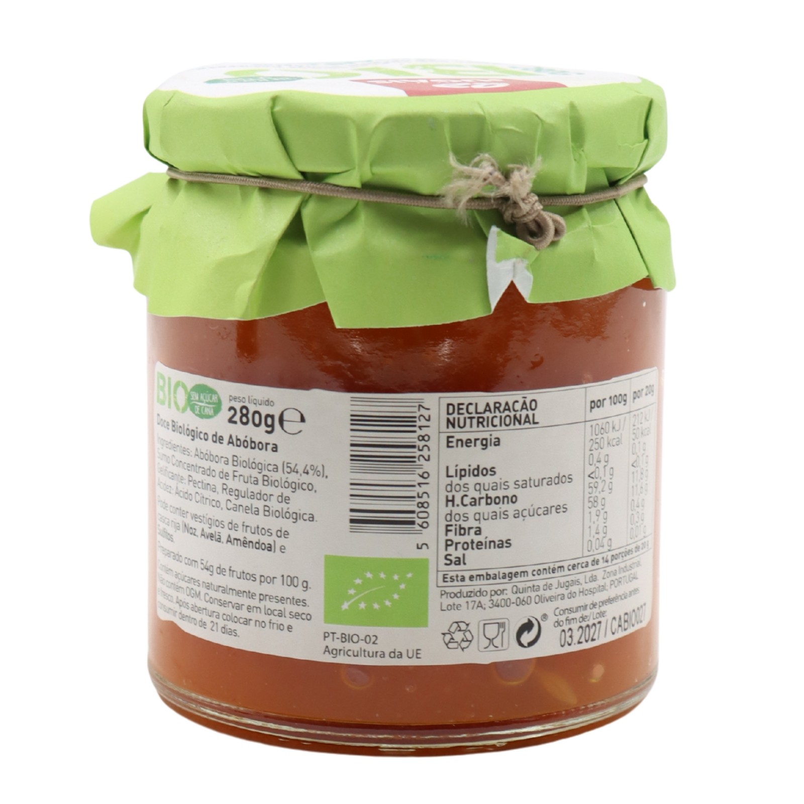 Quinta de Jugais Bio Kürbismarmelade