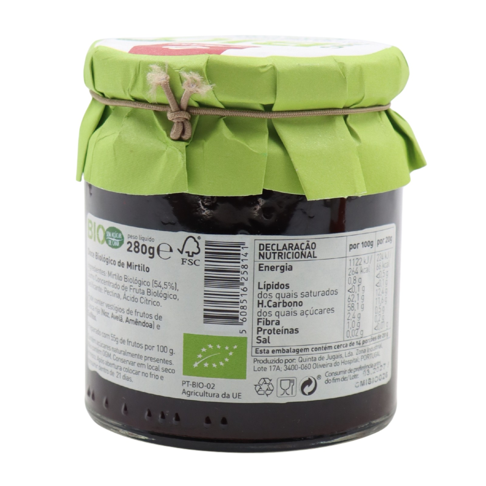 Quinta de Jugais Bio Blueberry Jam