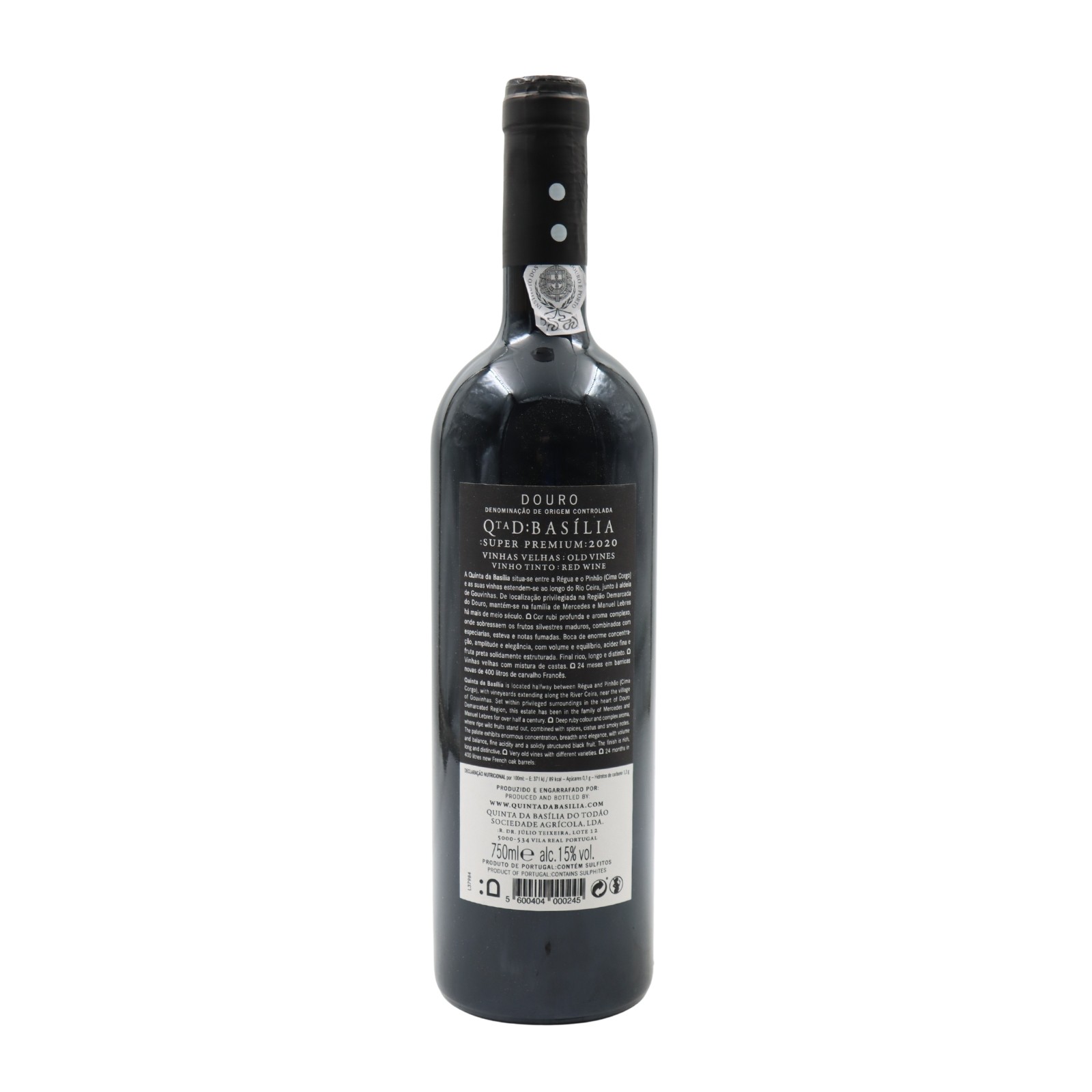 Basilia Old Vines Super Premium Rouge 2020