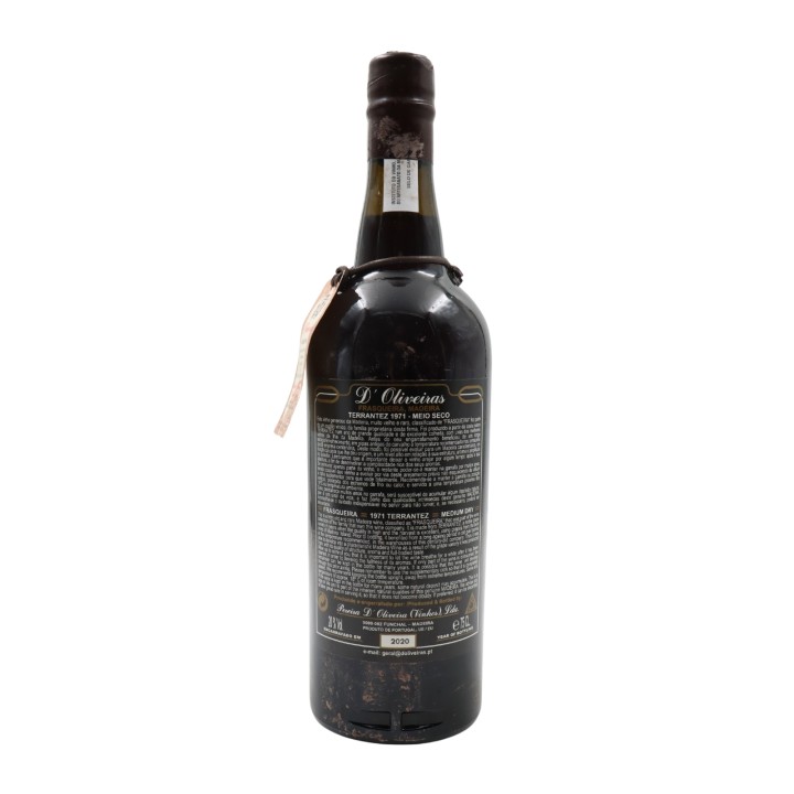 D´Oliveiras Terrantez Medium Dry Madeira 1971