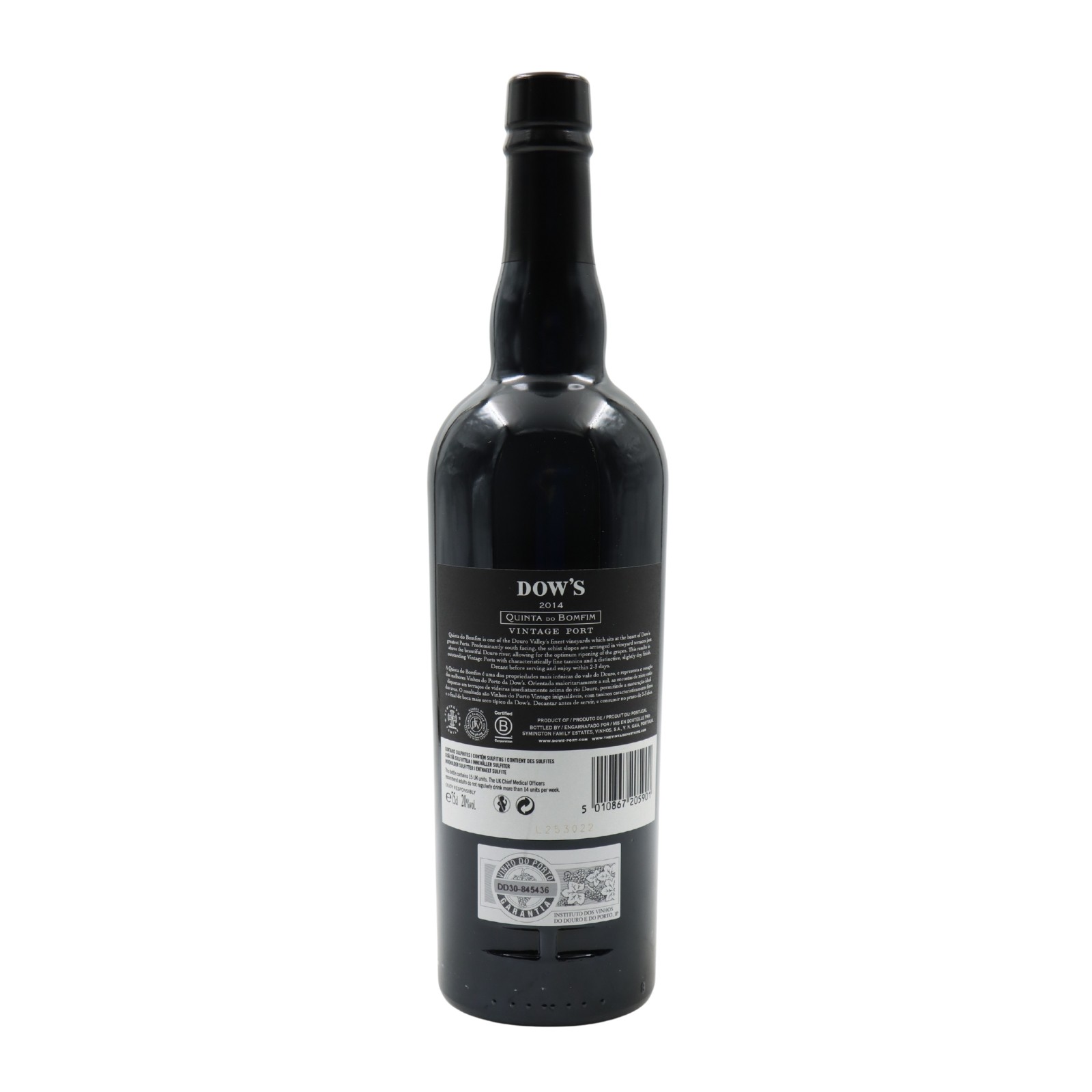 Dows Quinta do Bomfim Vintage Port 2014
