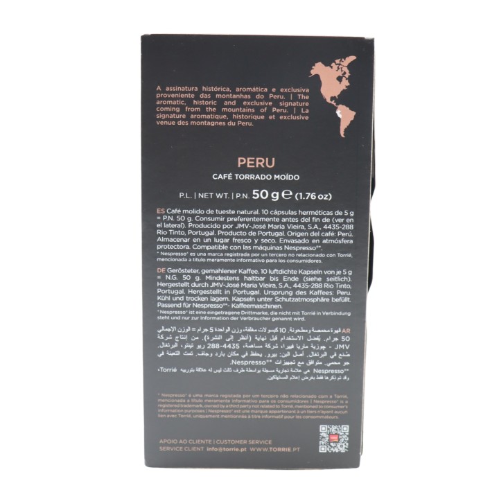 Torrié Perú Aluminum Capsule Nespresso Compatible 10 units