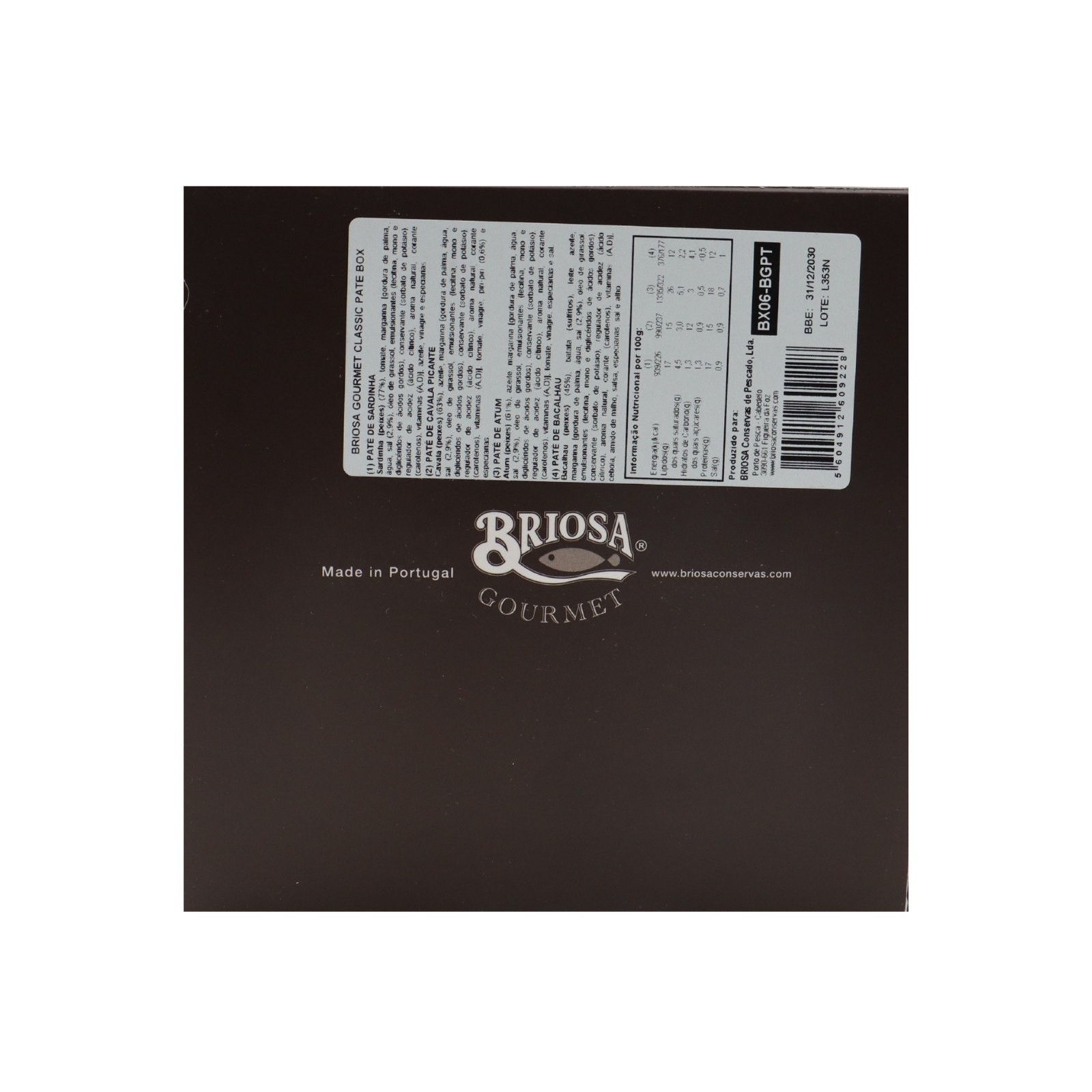 Briosa Gourmet Classic Pâté Box - 4 units