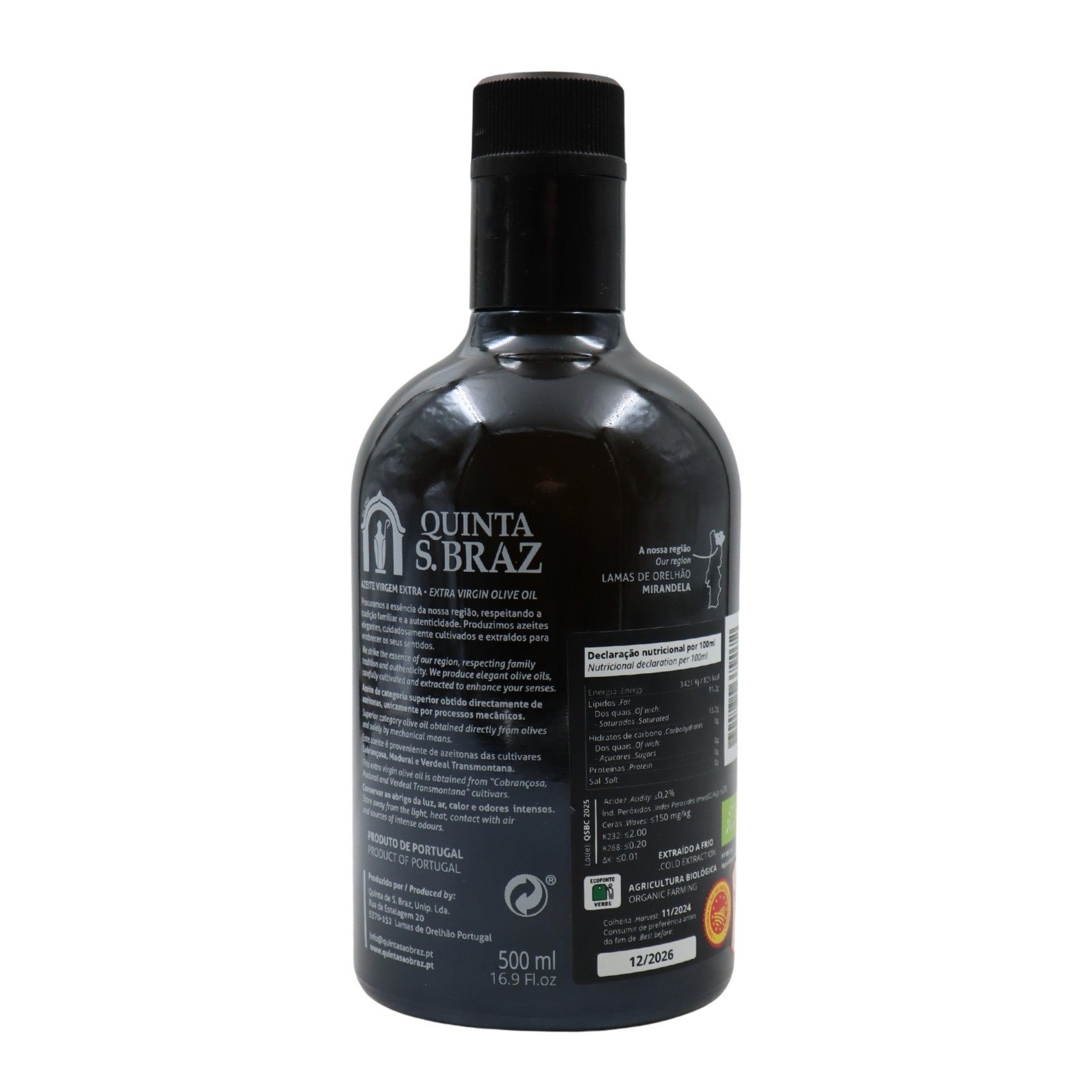 Quinta S.Braz Organic Extra Natives Olivenöl