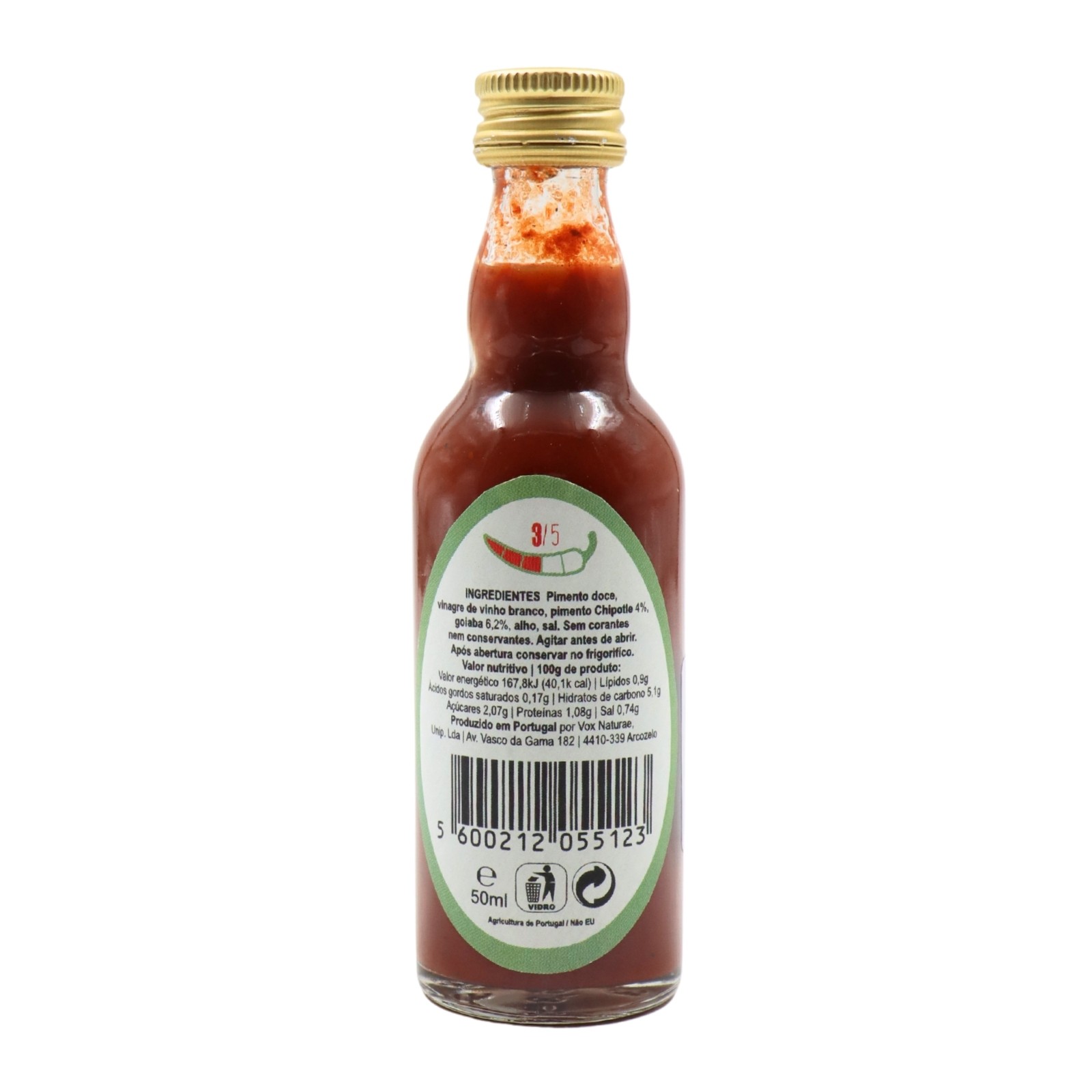 Vox Naturae Chipotle Hot Pepper Sauce with Guava