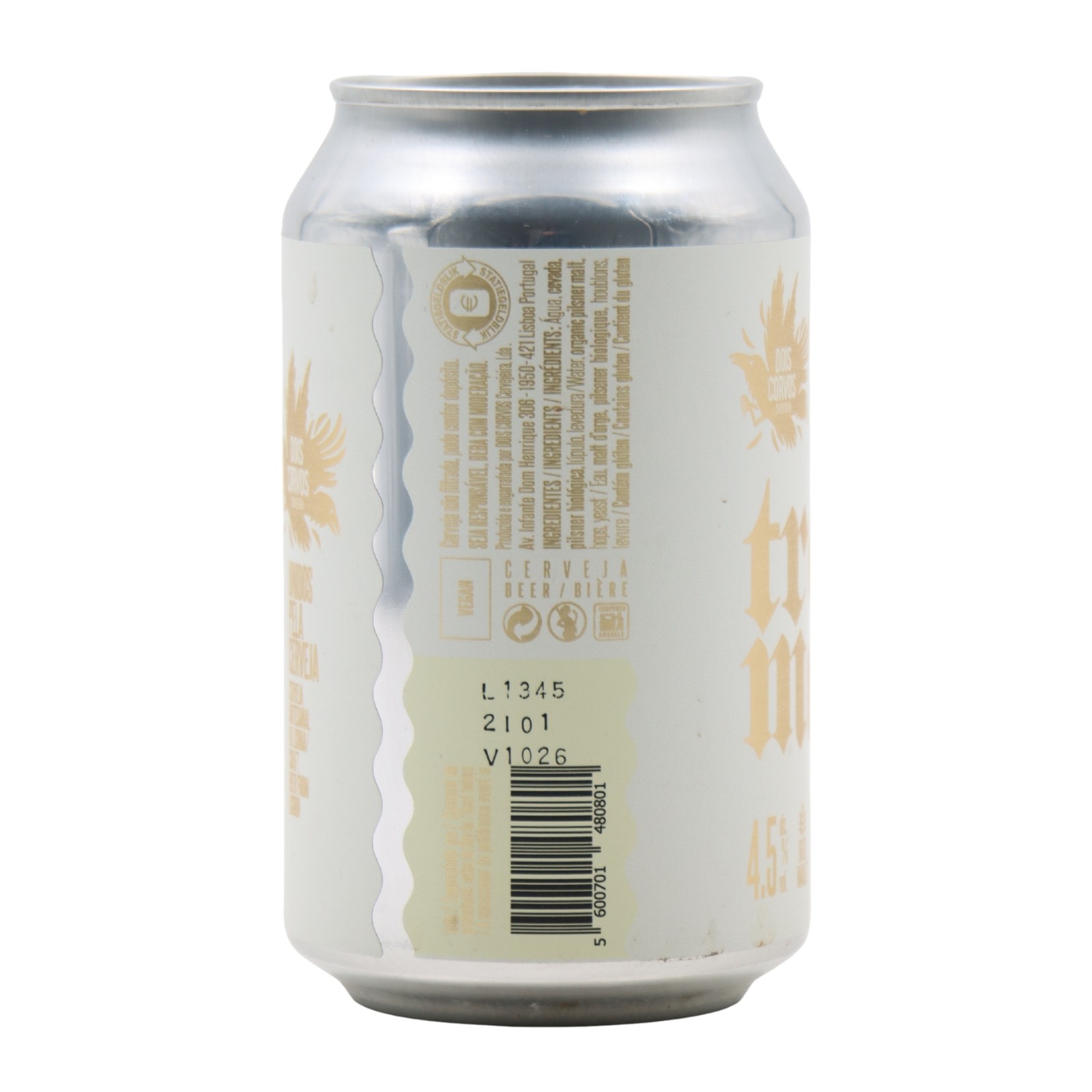Dois Corvos Trema Helles Lager in lattina