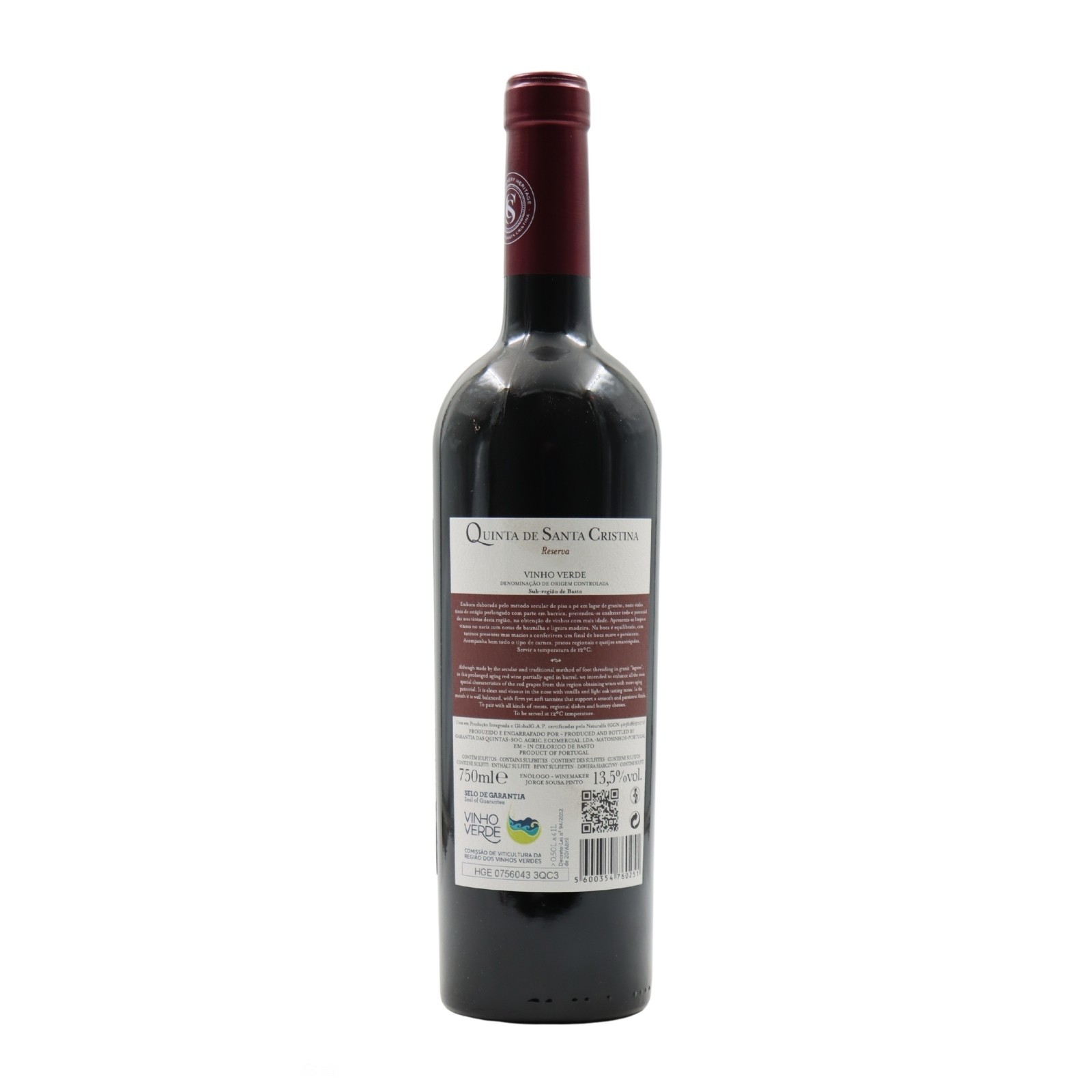 Quinta de Santa Cristina Vinhão Reserva Tinto 2021