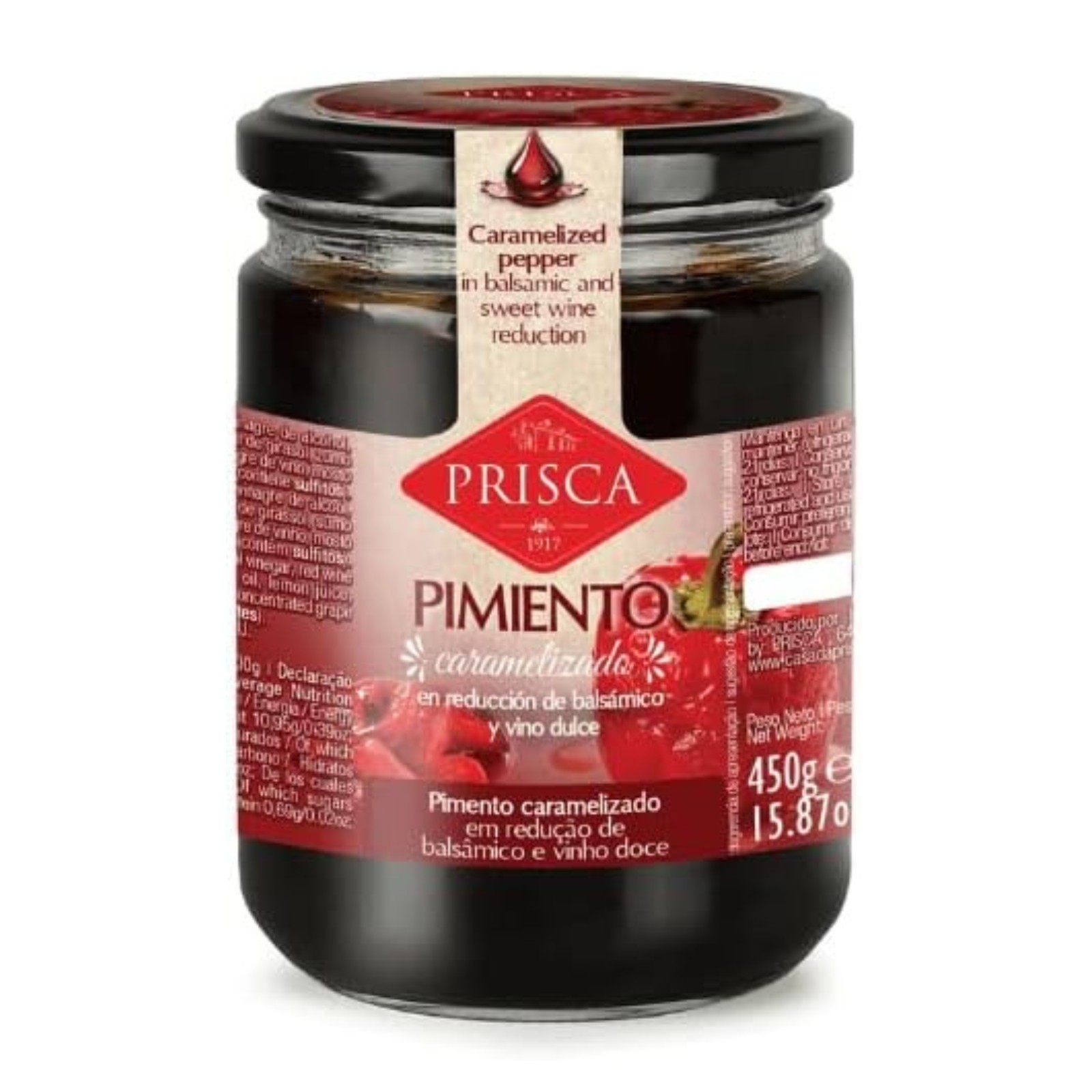 Prisca Seduction Caramelised Pepper Condiment with Balsamic Vinegar and Sweet Wine