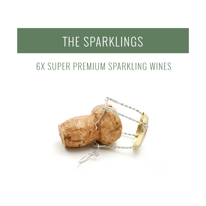 The Sparklings - A selection of 6x Super Premium wines