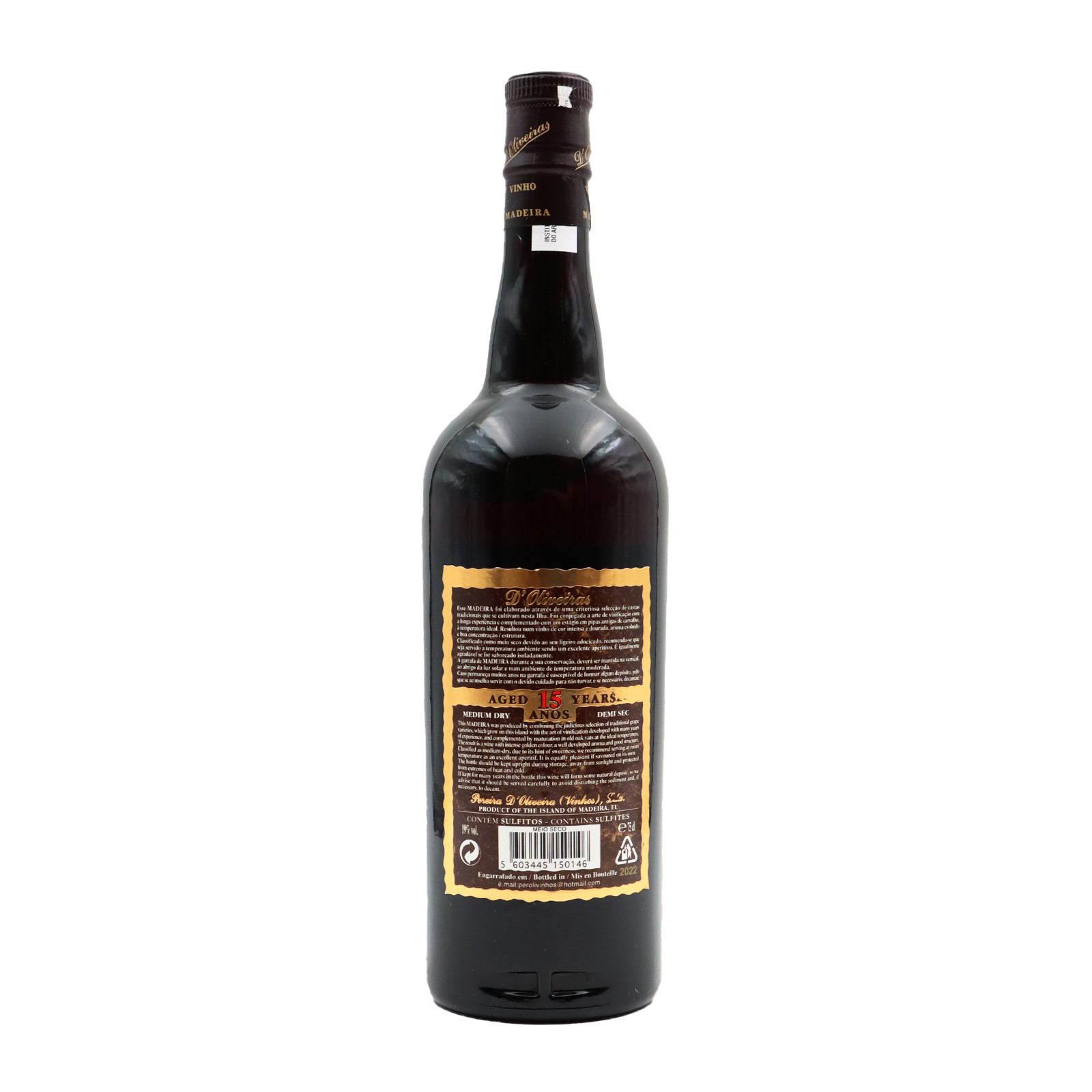 D´Oliveiras Medium Dry 5 jahre Madeira