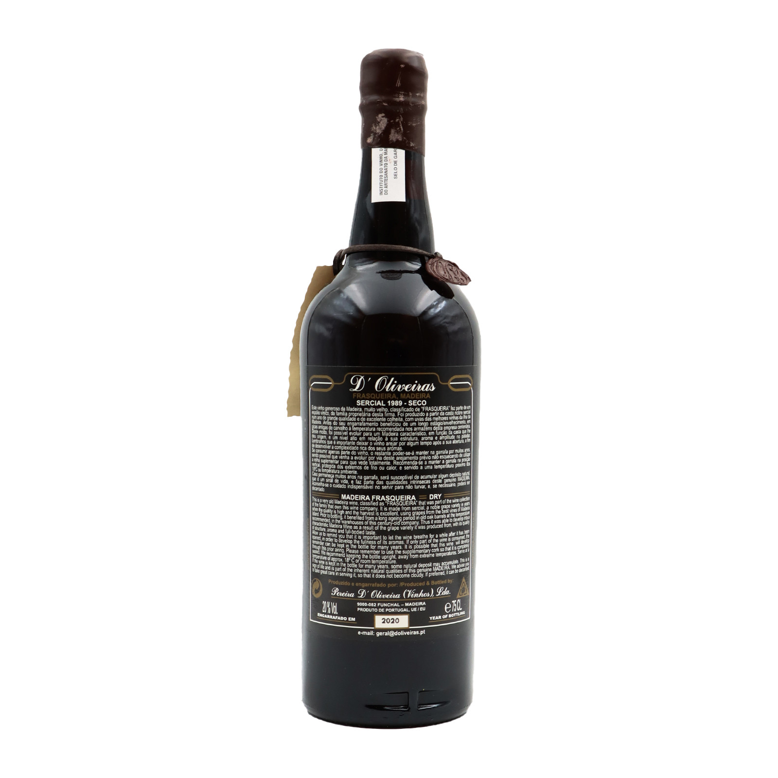 D´Oliveiras Sercial Dry Madeira 1989