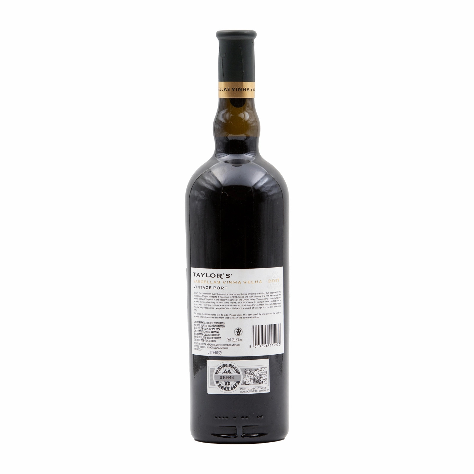 Taylors Vargellas Old Vines Vintage Porto 2017