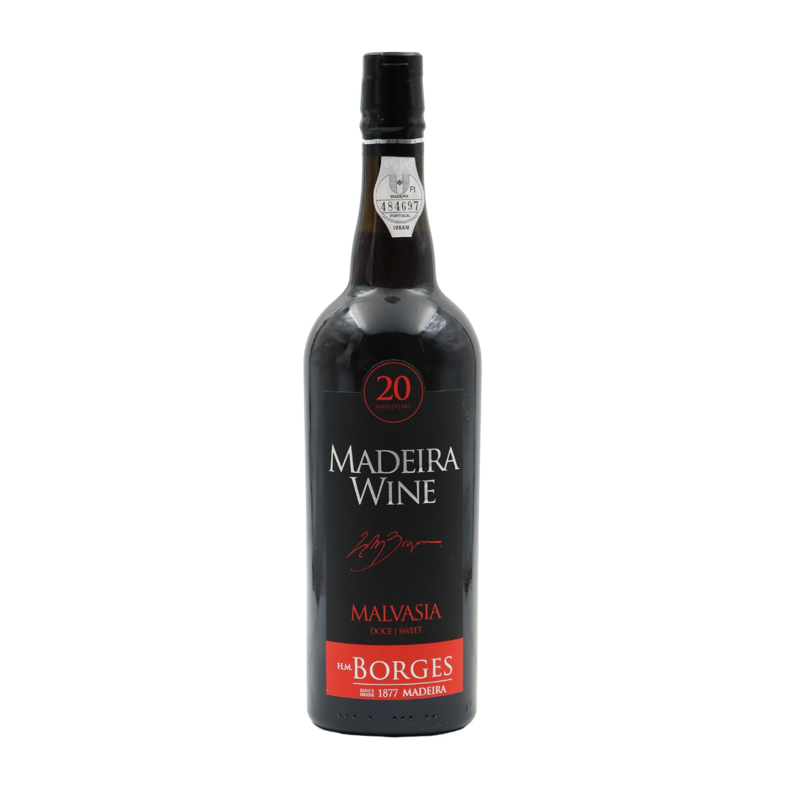 H M Borges Malmsey 20 years Madeira