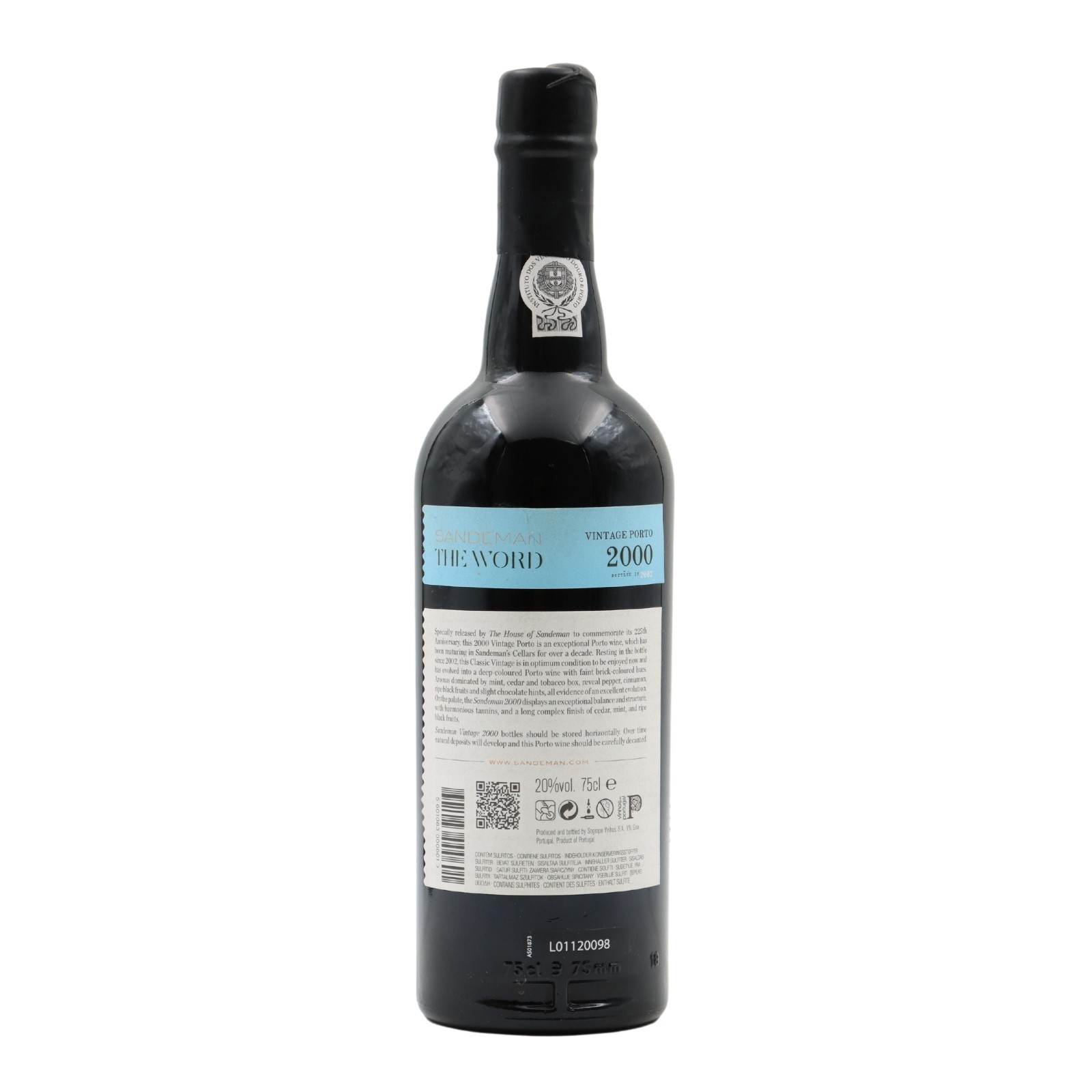 Sandeman 225Y The Word Vintage Port 2000