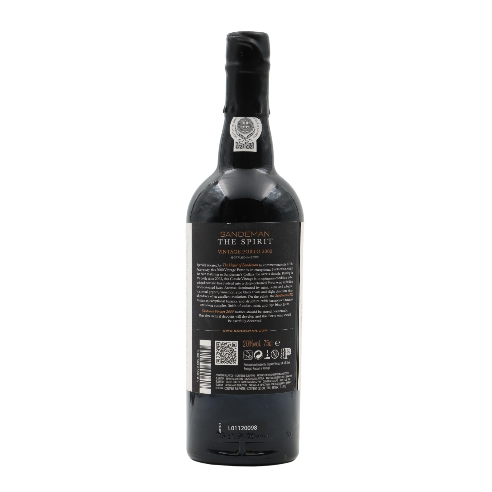 Sandeman 225Y The Spirit Vintage Porto 2000
