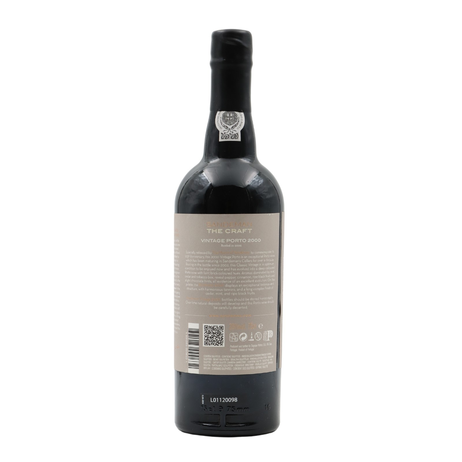 Sandeman 225Y Craft Vintage Portwein 2000