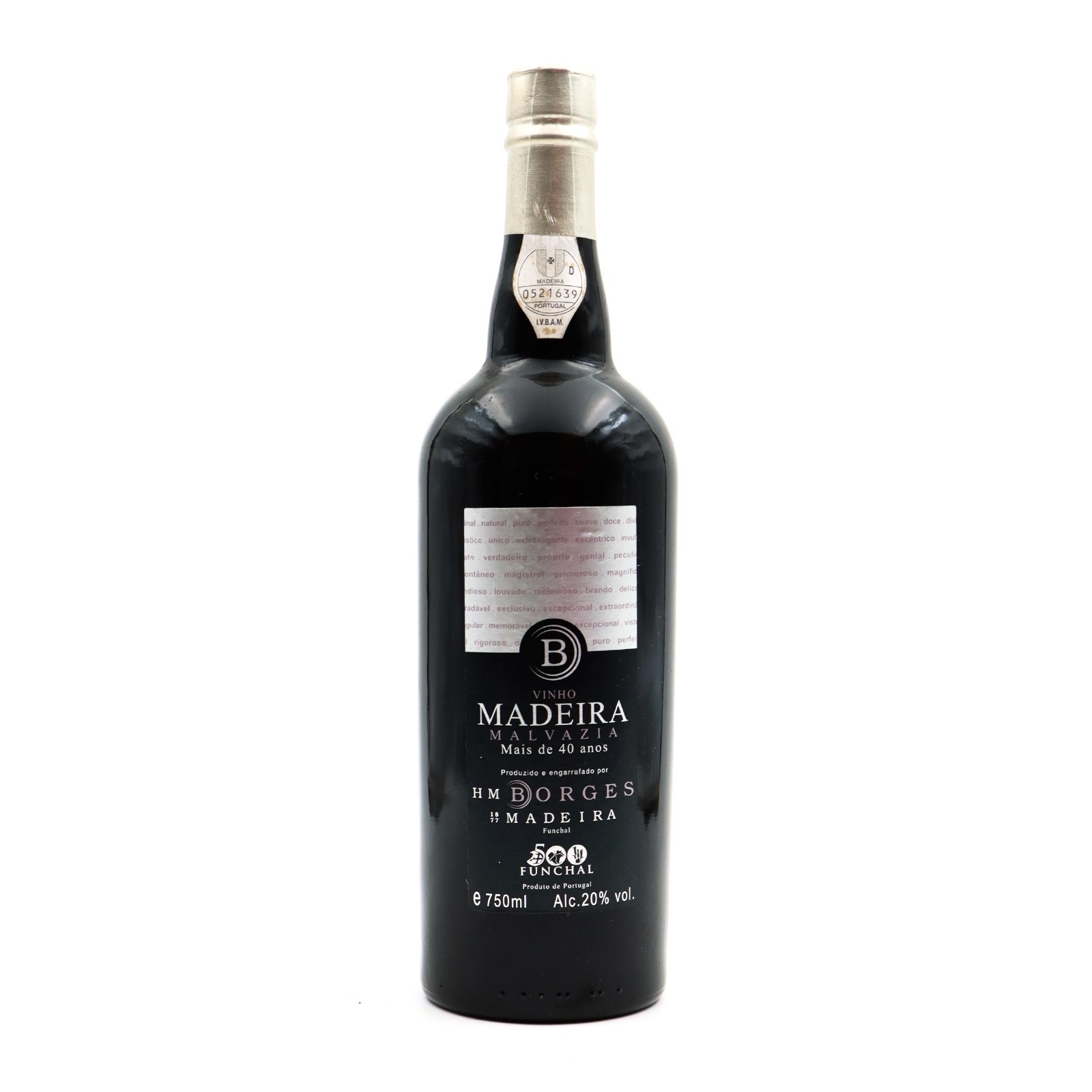 H M Borges Malmsey 40 jahre Madeira