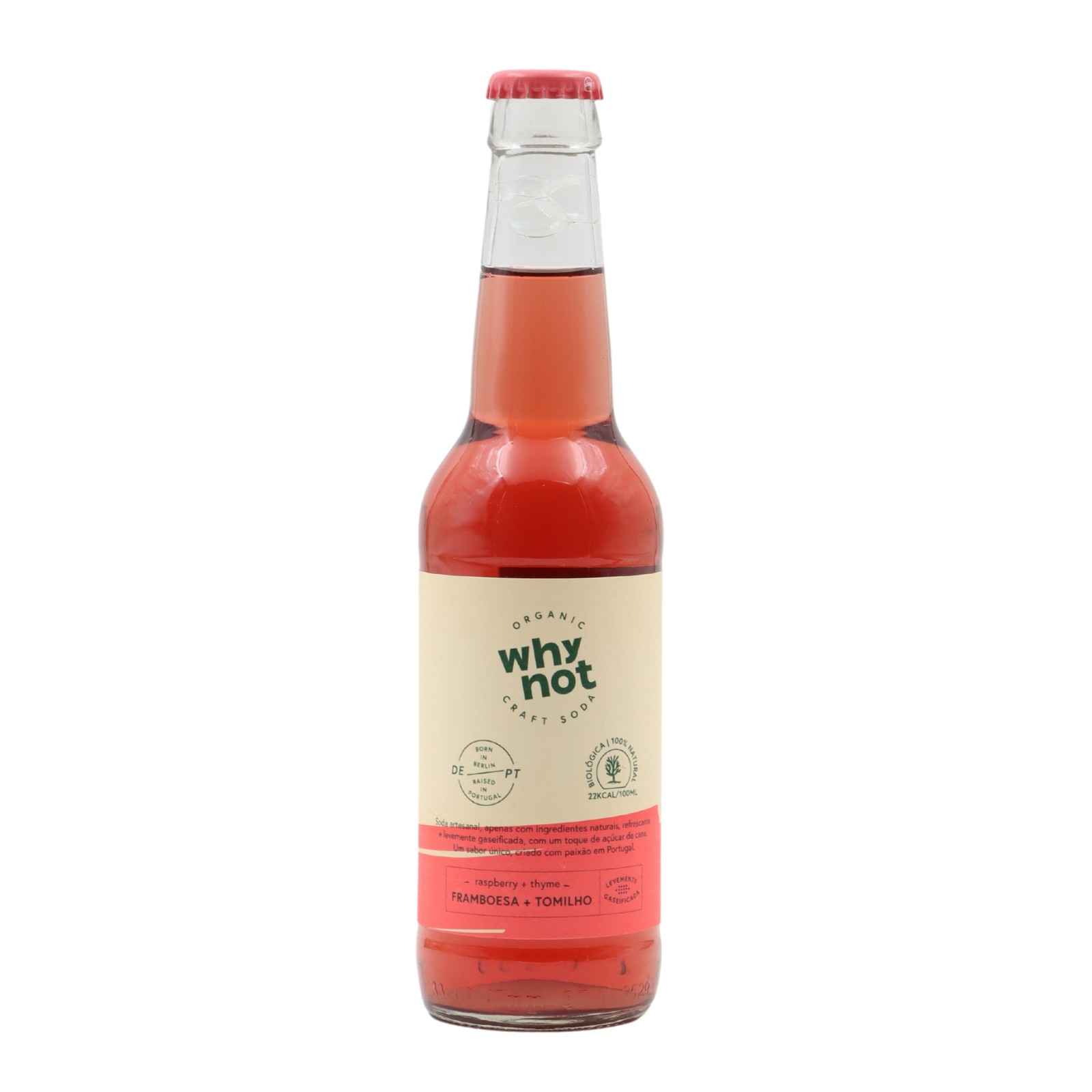 Why Not Soda artigianale al lampone e timo