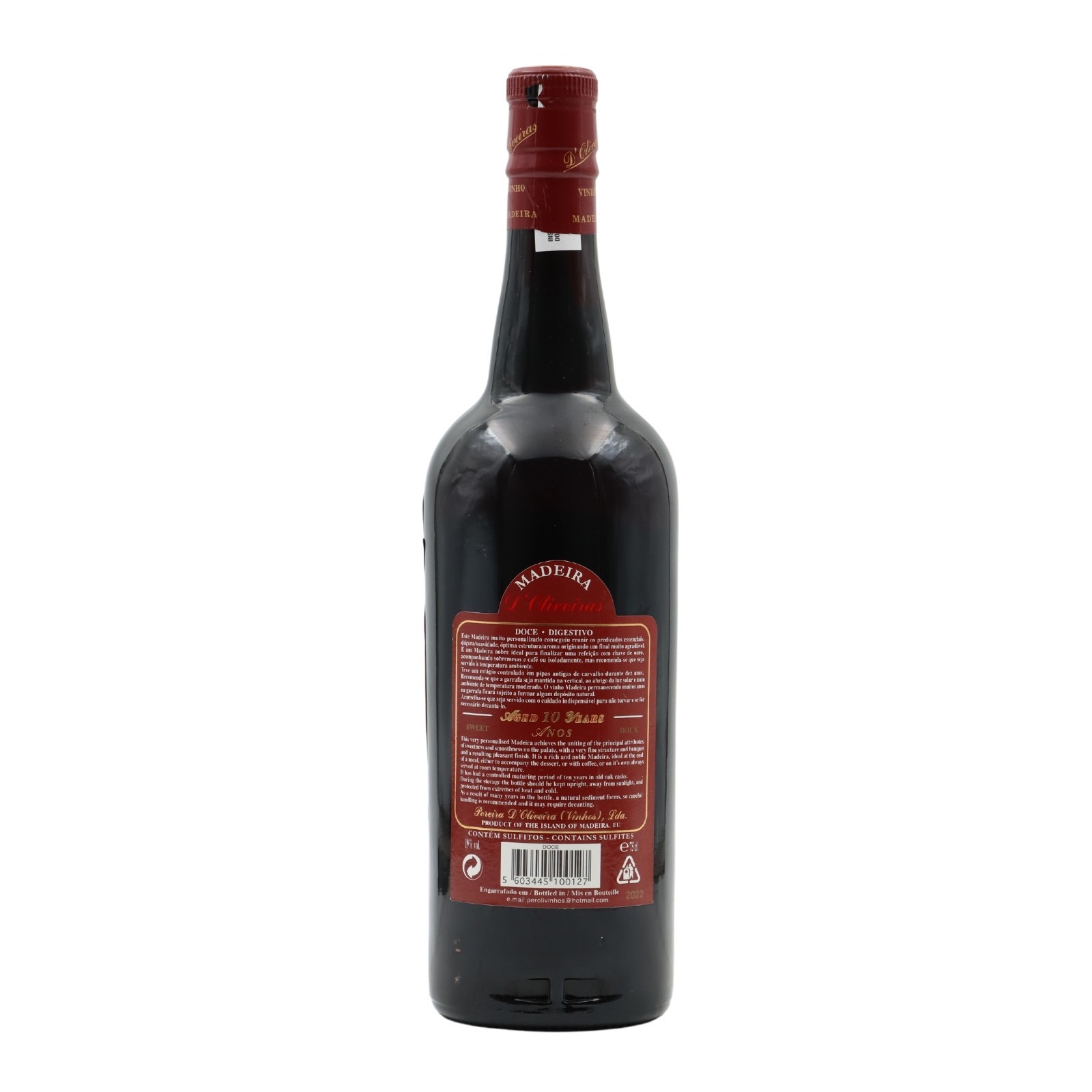 D´Oliveiras Sweet 10 years Madeira
