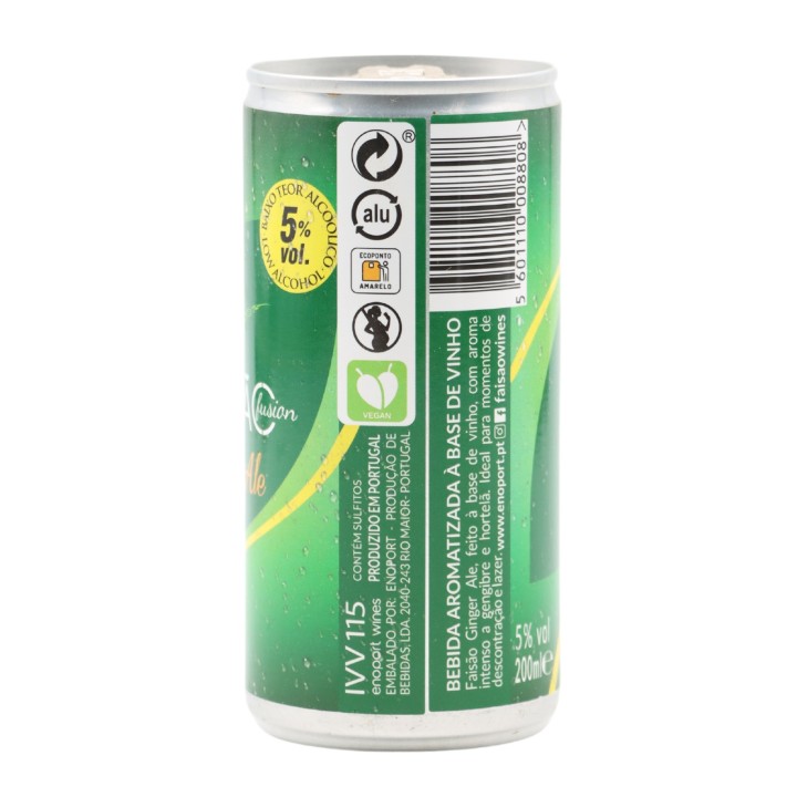 Faisão Fusion Ginger Ale en canette 