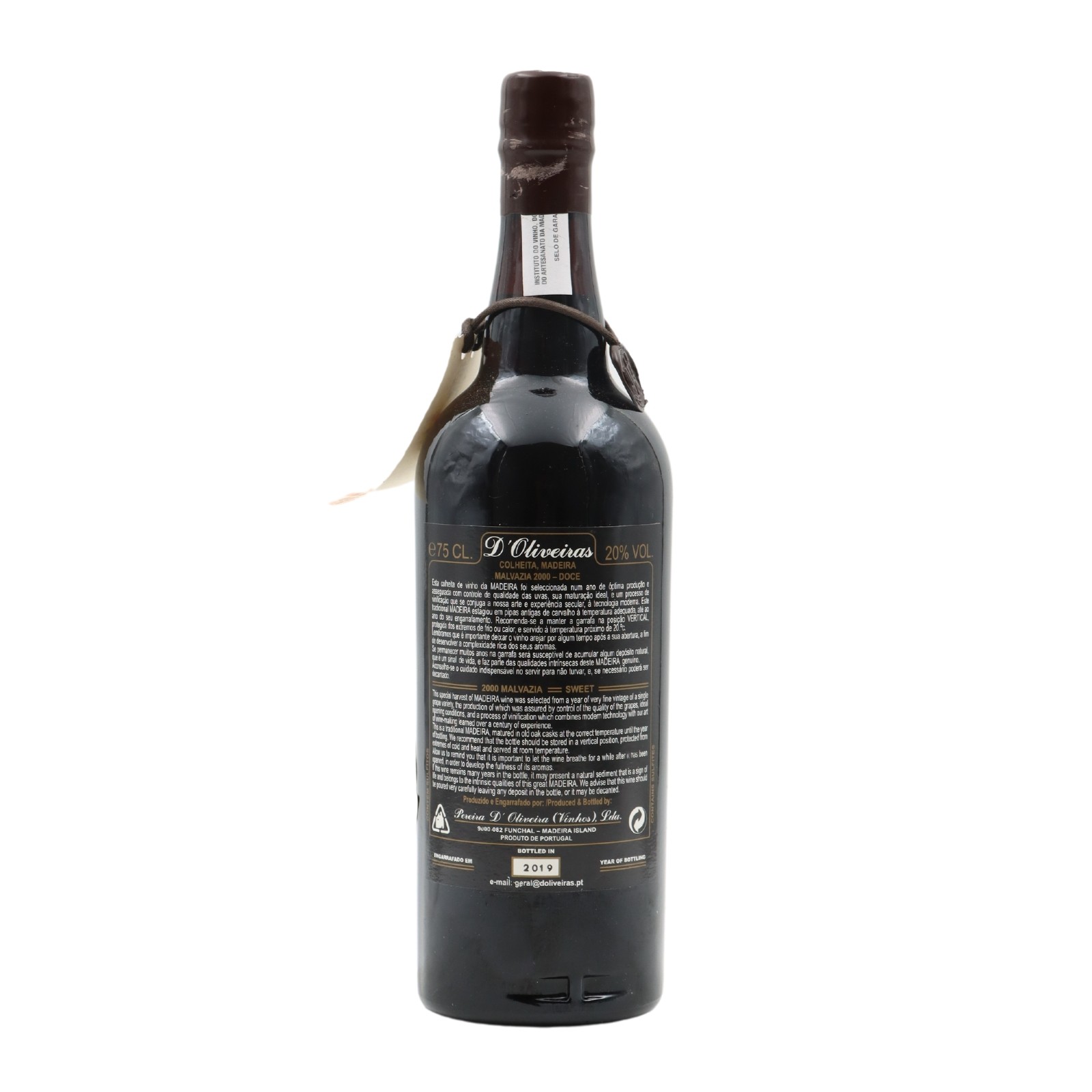 D´Oliveiras Malmsey Sweet Madeira 2000