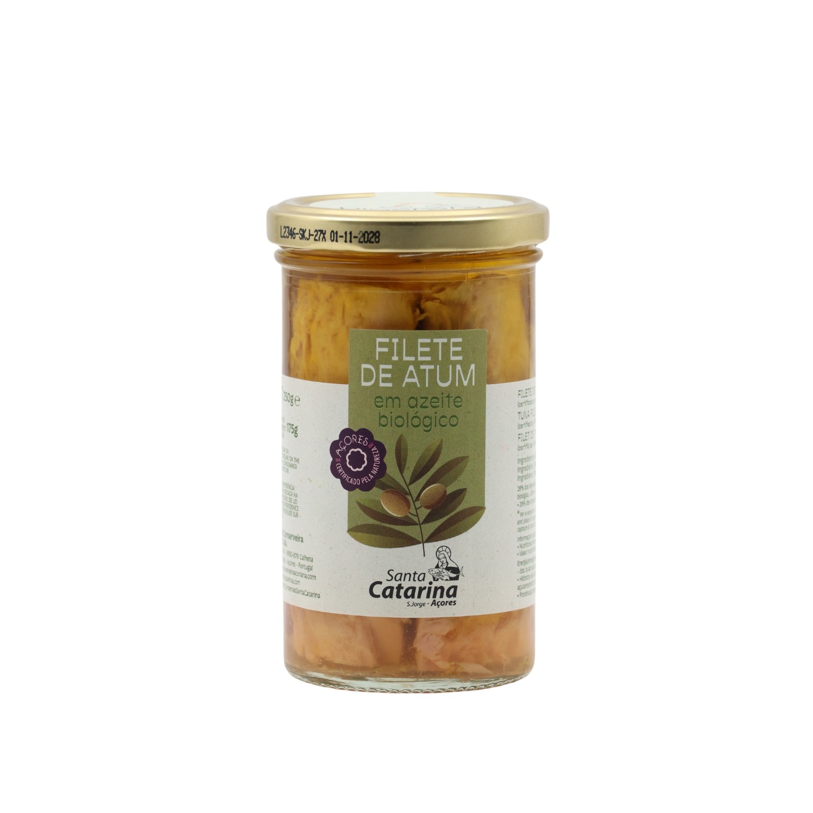 Santa Catarina Biosfera Filete de Atum em Azeite Organico 250 g