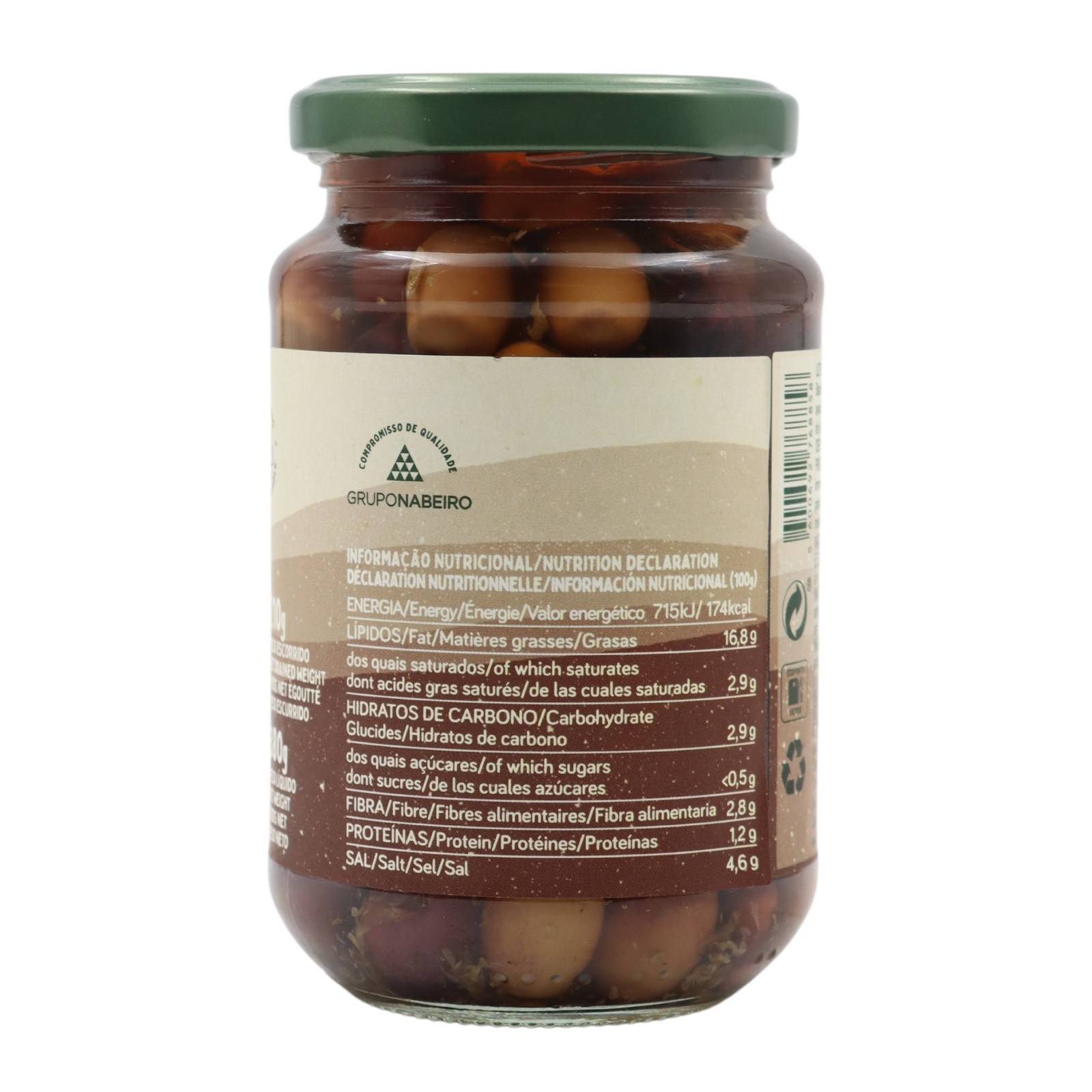 Qampo Galega Black Olives 210 g
