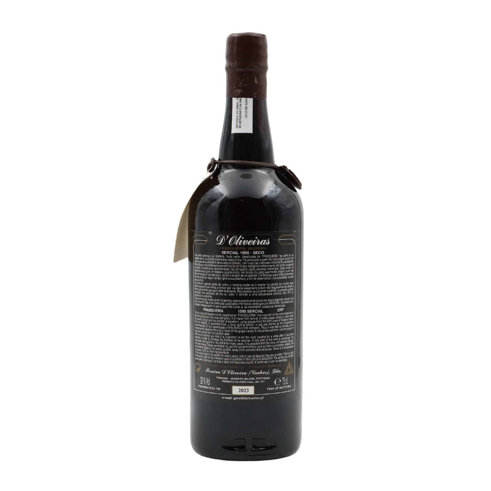 D´Oliveiras Sercial Dry Madeira 1990