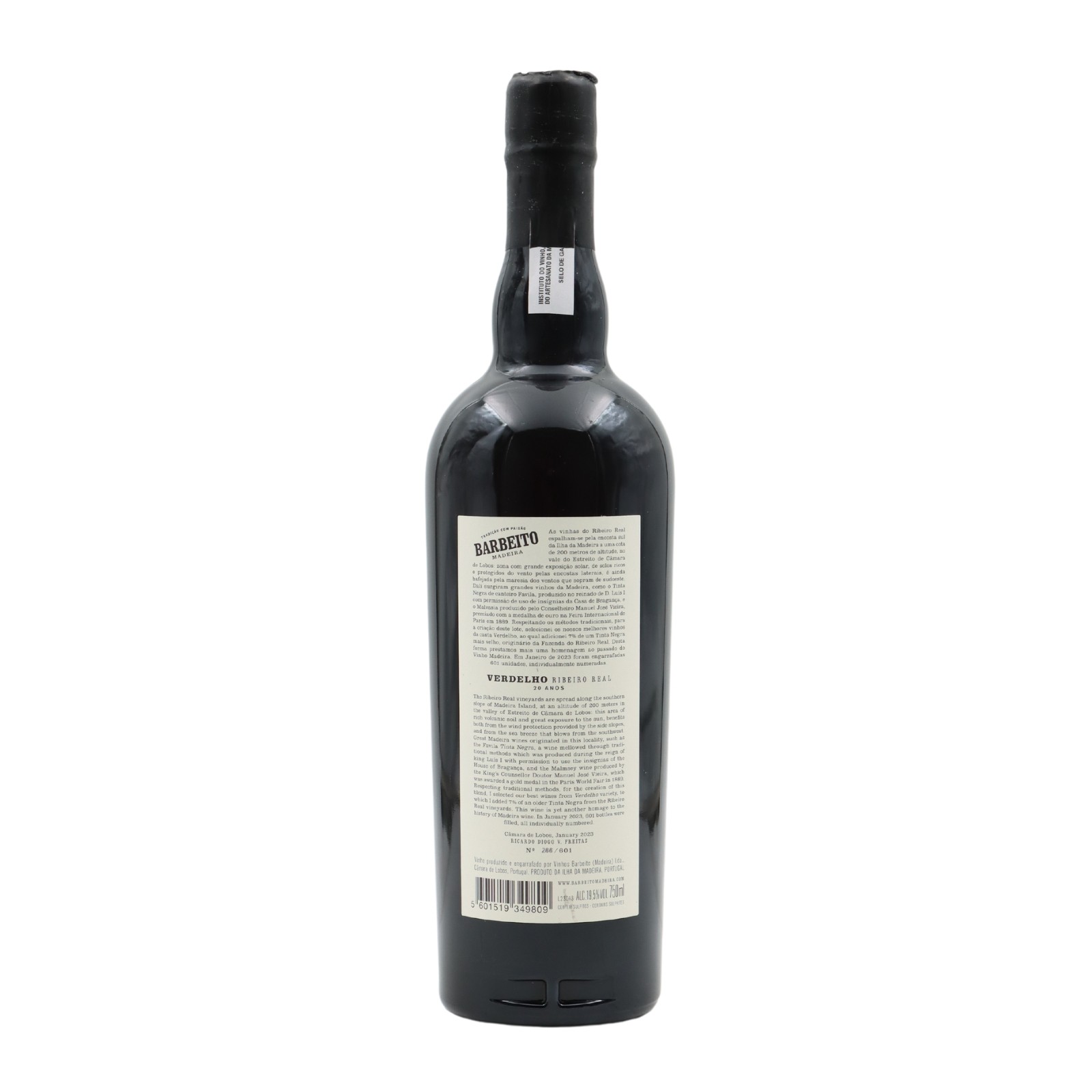 Barbeito Verdelho Ribeiro Real 20 años Madeira