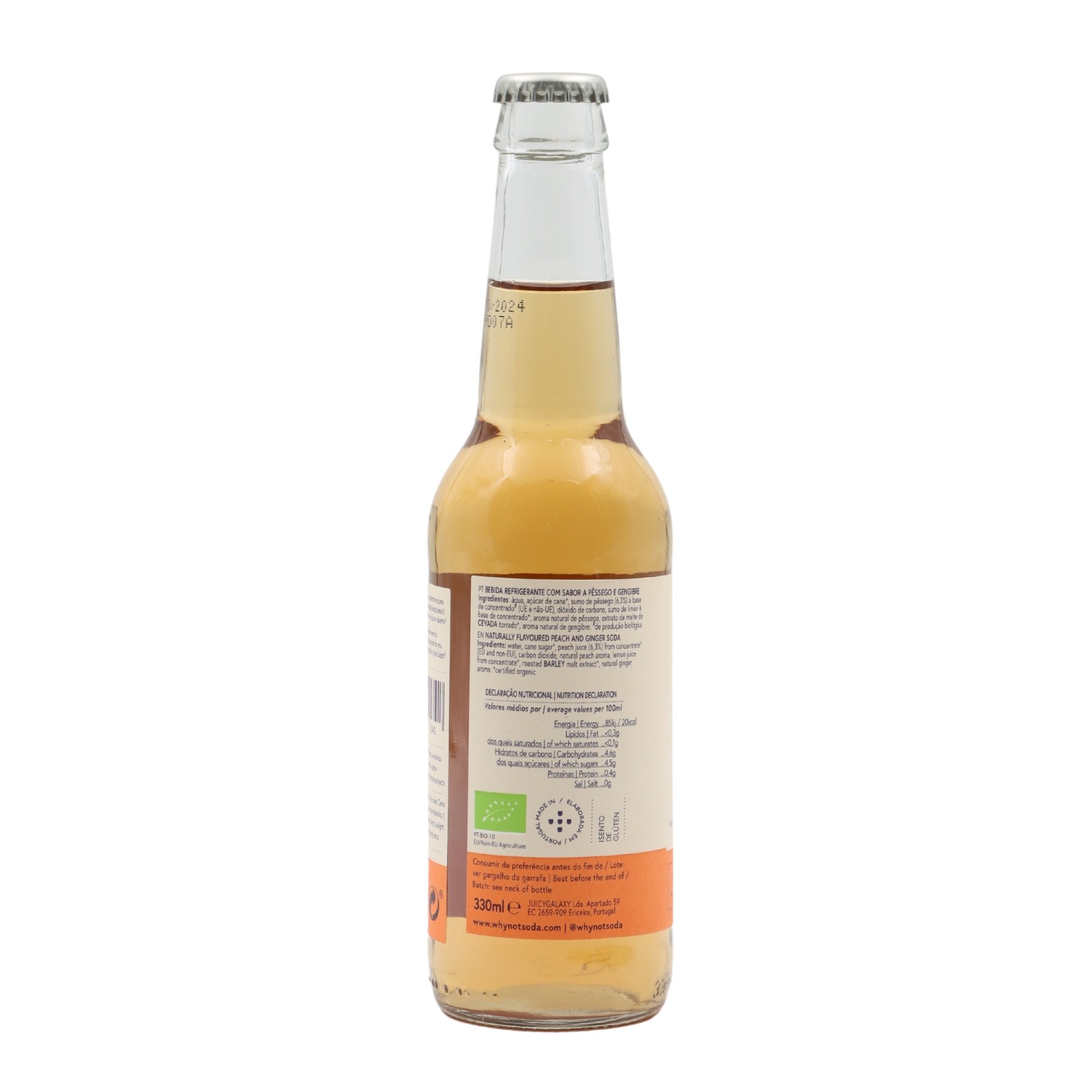 Why Not Pêche et Gingembre Soda artisanal